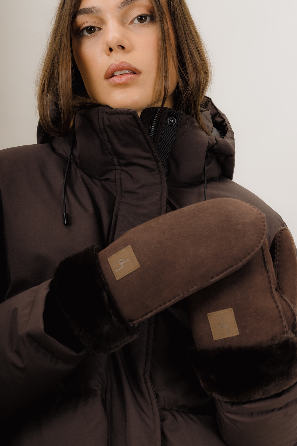 Urban Pioneers Uni Puglia Mittens GLOVES AND MITTENS CHOCOLATE BROWN