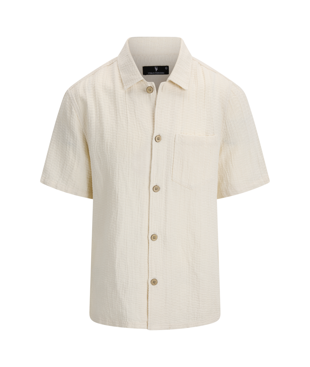 Urban Pioneers Male Reggie SS Shirt SS SHIRT CREAM