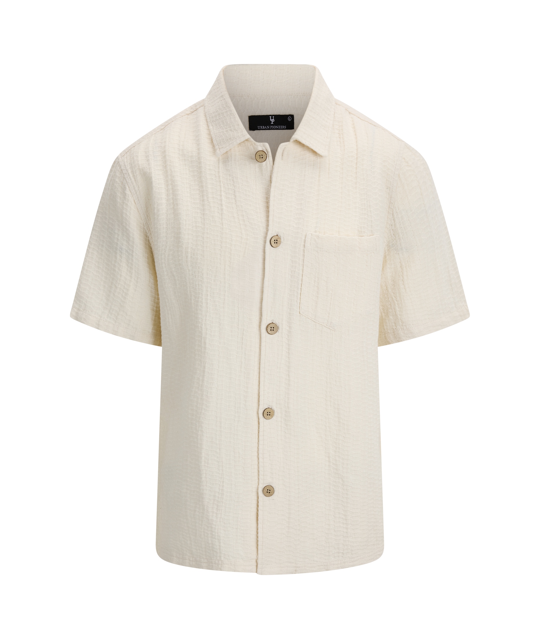 Urban Pioneers Male Reggie SS Shirt SS SHIRT CREAM