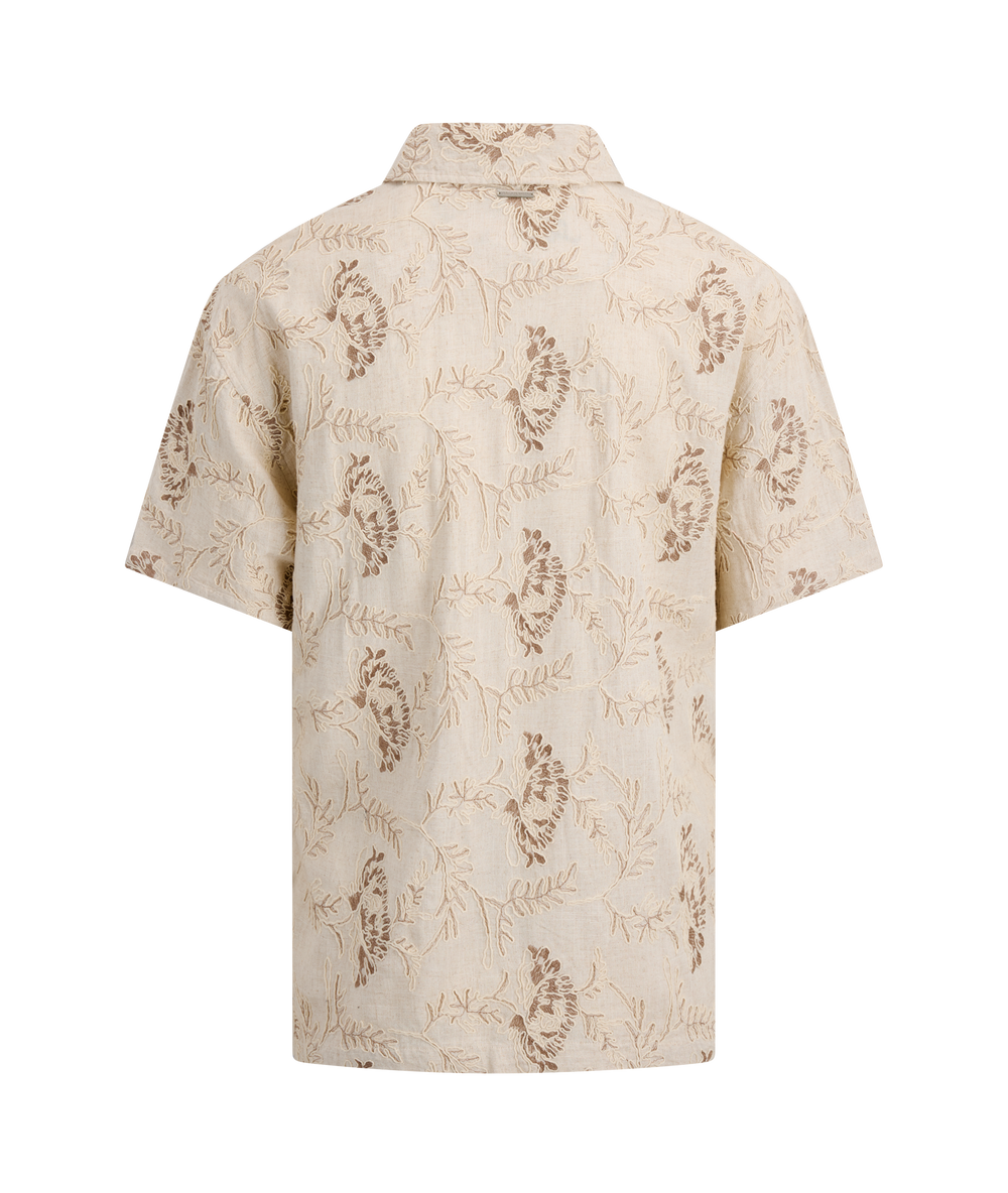 Urban Pioneers Male Ricci SS Shirt SS SHIRT LIGHT SAND AOP