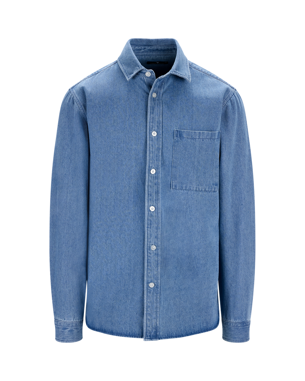 Urban Pioneers Male Rocco LS Shirt SHIRT LIGHT BLUE DENIM