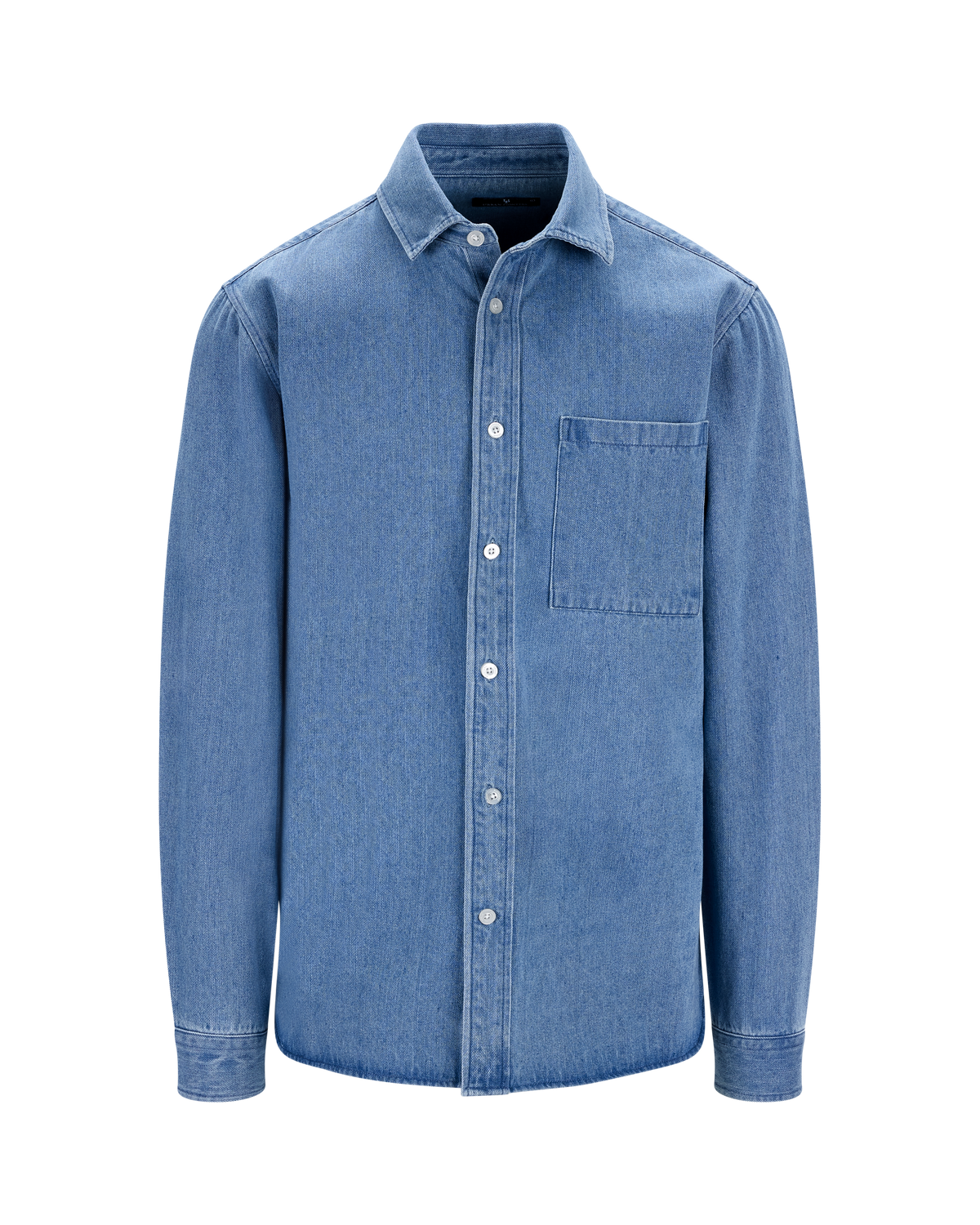 Urban Pioneers Male Rocco LS Shirt SHIRT LIGHT BLUE DENIM