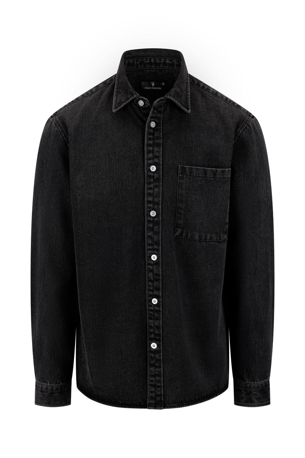Urban Pioneers Male Rocco LS Shirt SHIRT WASHED BLACK