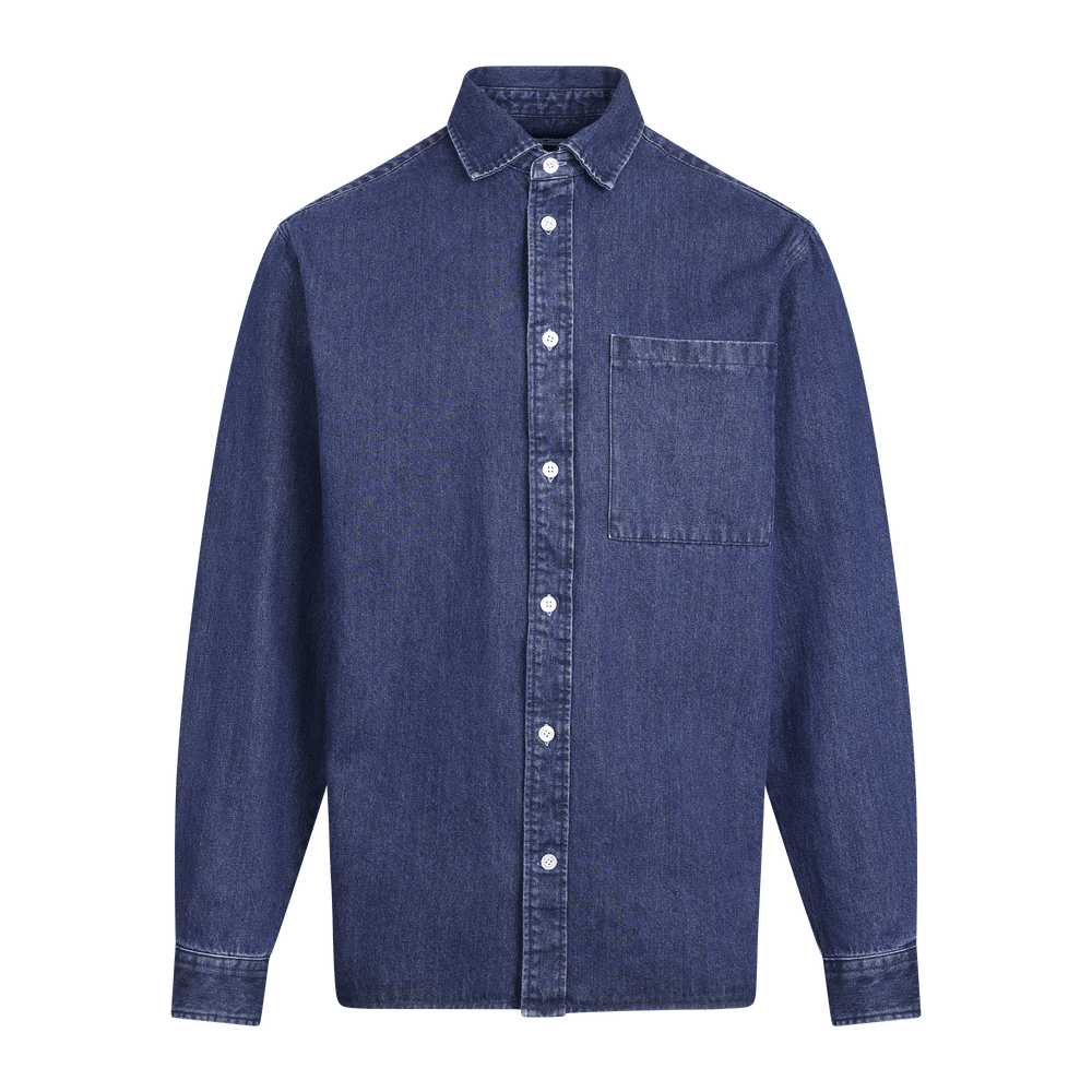 Urban Pioneers Male Rocco Shirt SHIRT DARK BLUE DENIM