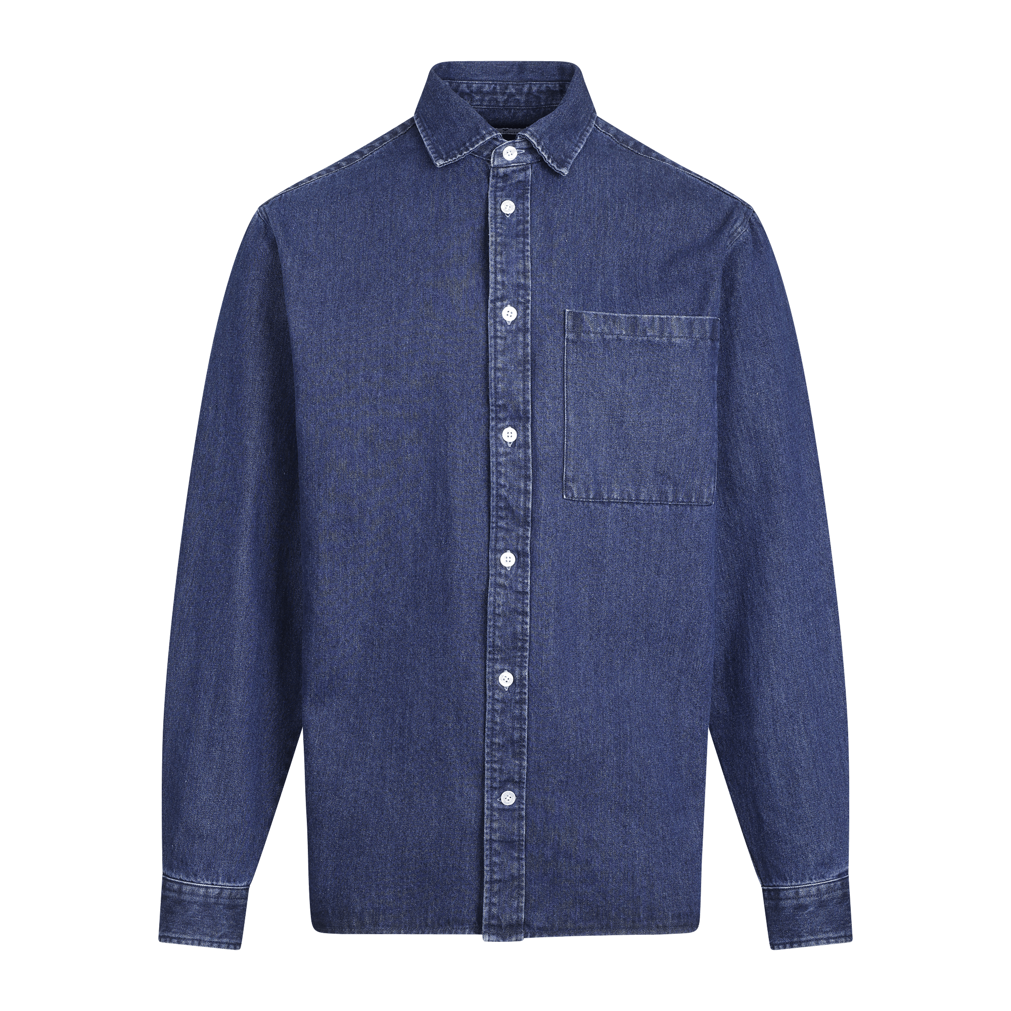 Urban Pioneers Male Rocco Shirt SHIRT DARK BLUE DENIM