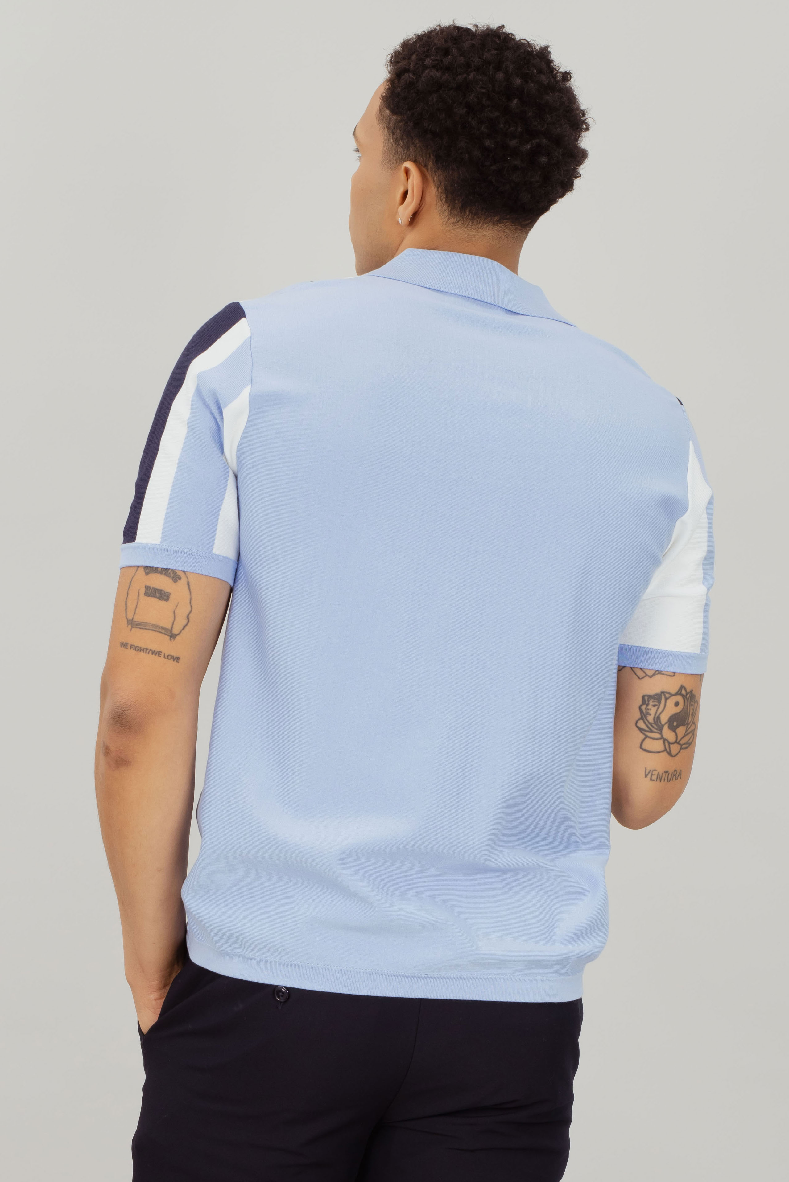 Urban Pioneers Male Romain Pique PIQUE BLUE MULTI