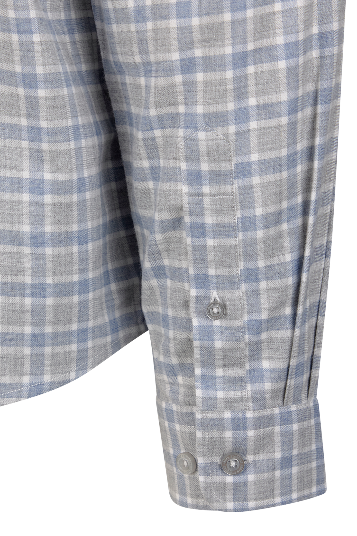 Urban Pioneers Male Ronald LS Shirt SHIRT LIGHT BLUE CHECK