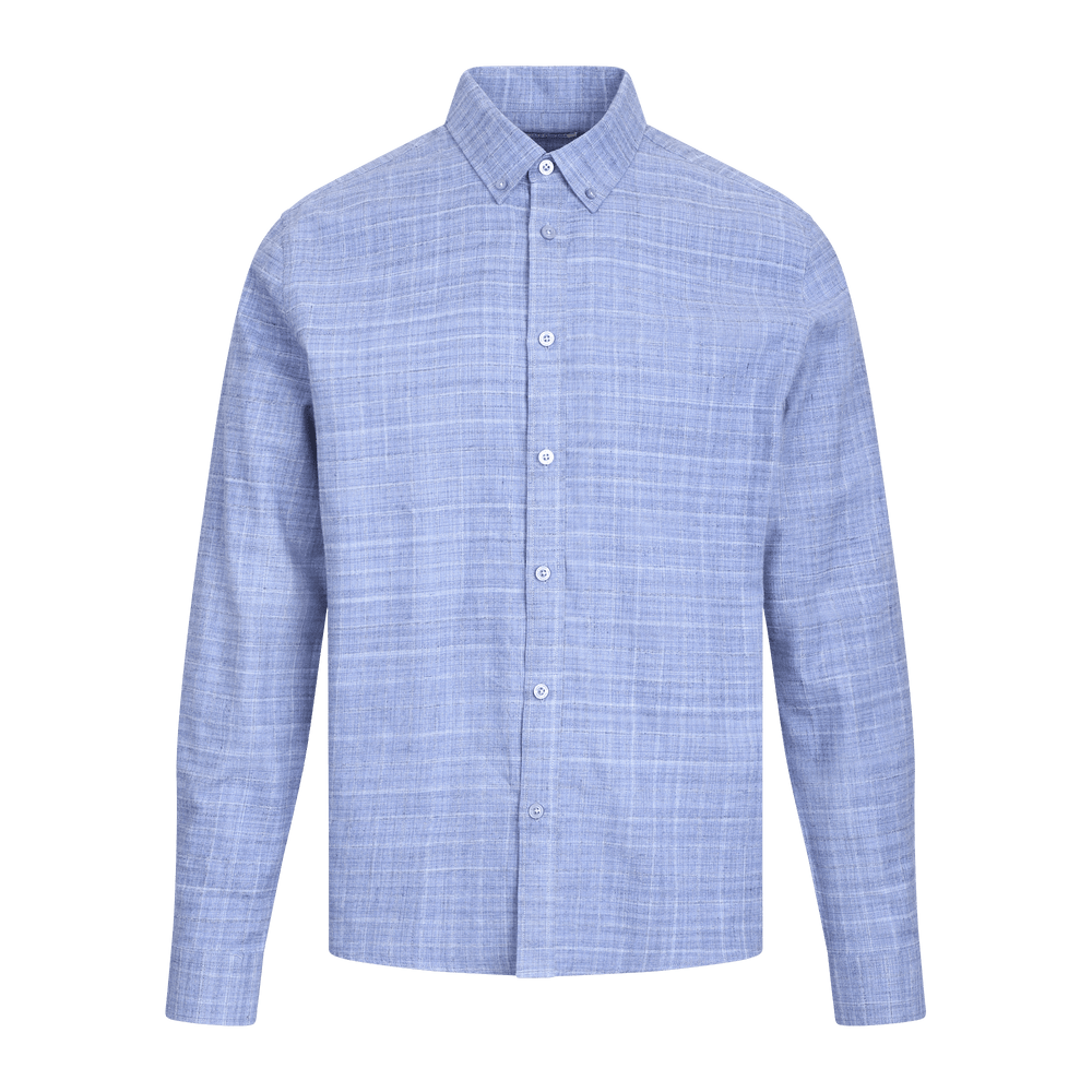 Urban Pioneers Male Ronald LS Shirt SHIRT MID BLUE