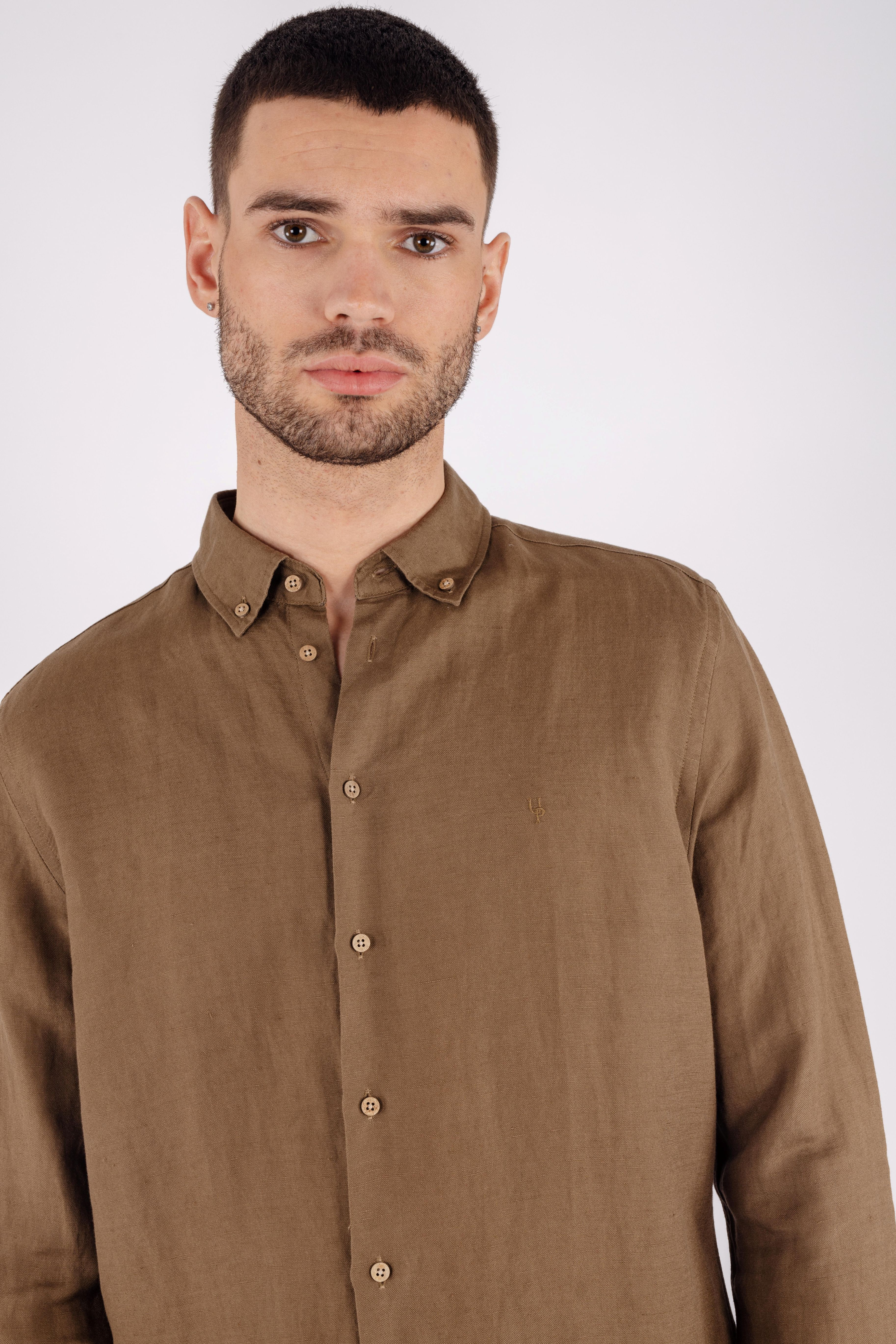 Urban Pioneers Male Ronan Shirt SHIRT MID BROWN