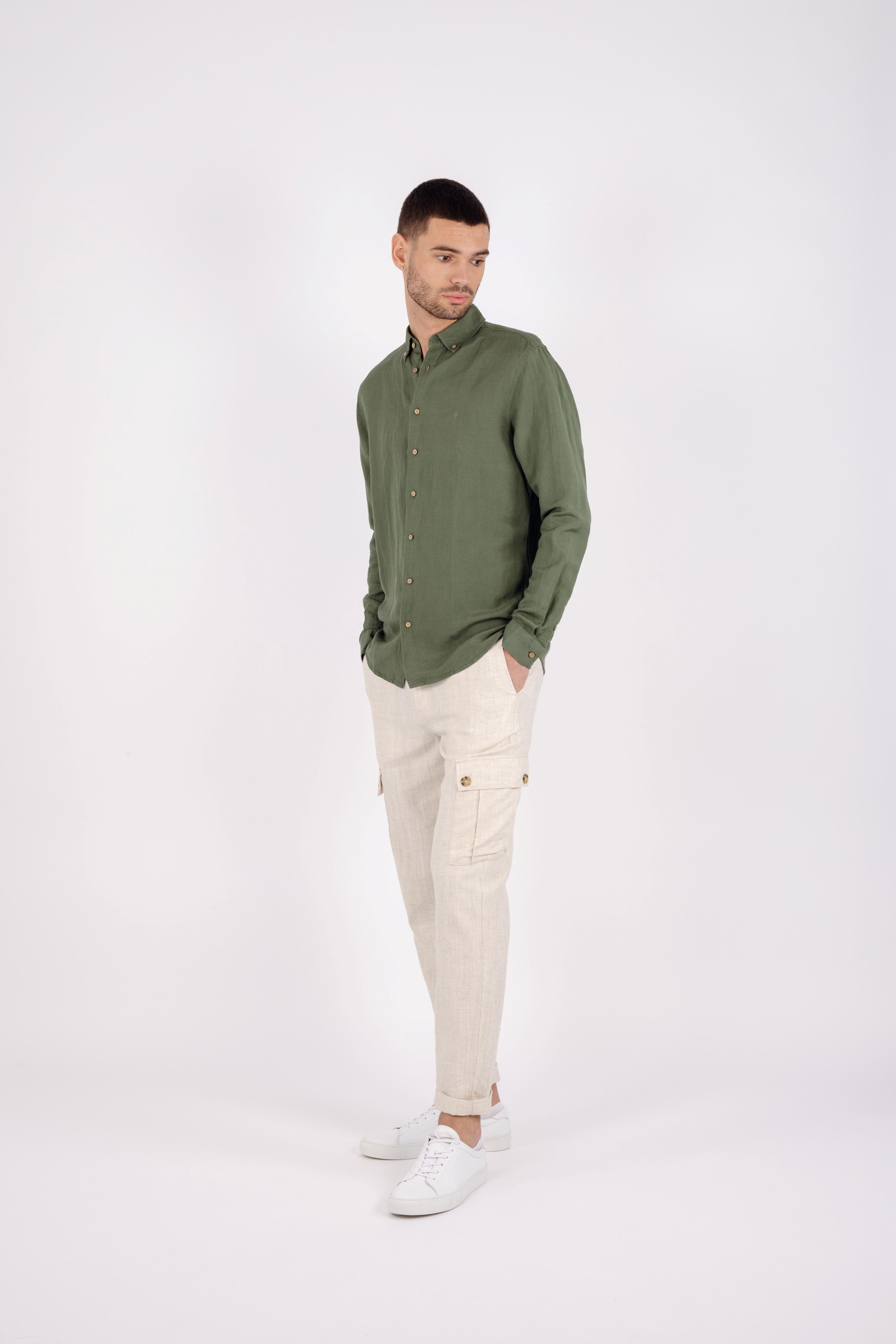 Urban Pioneers Male Ronan Shirt SHIRT OLIVE