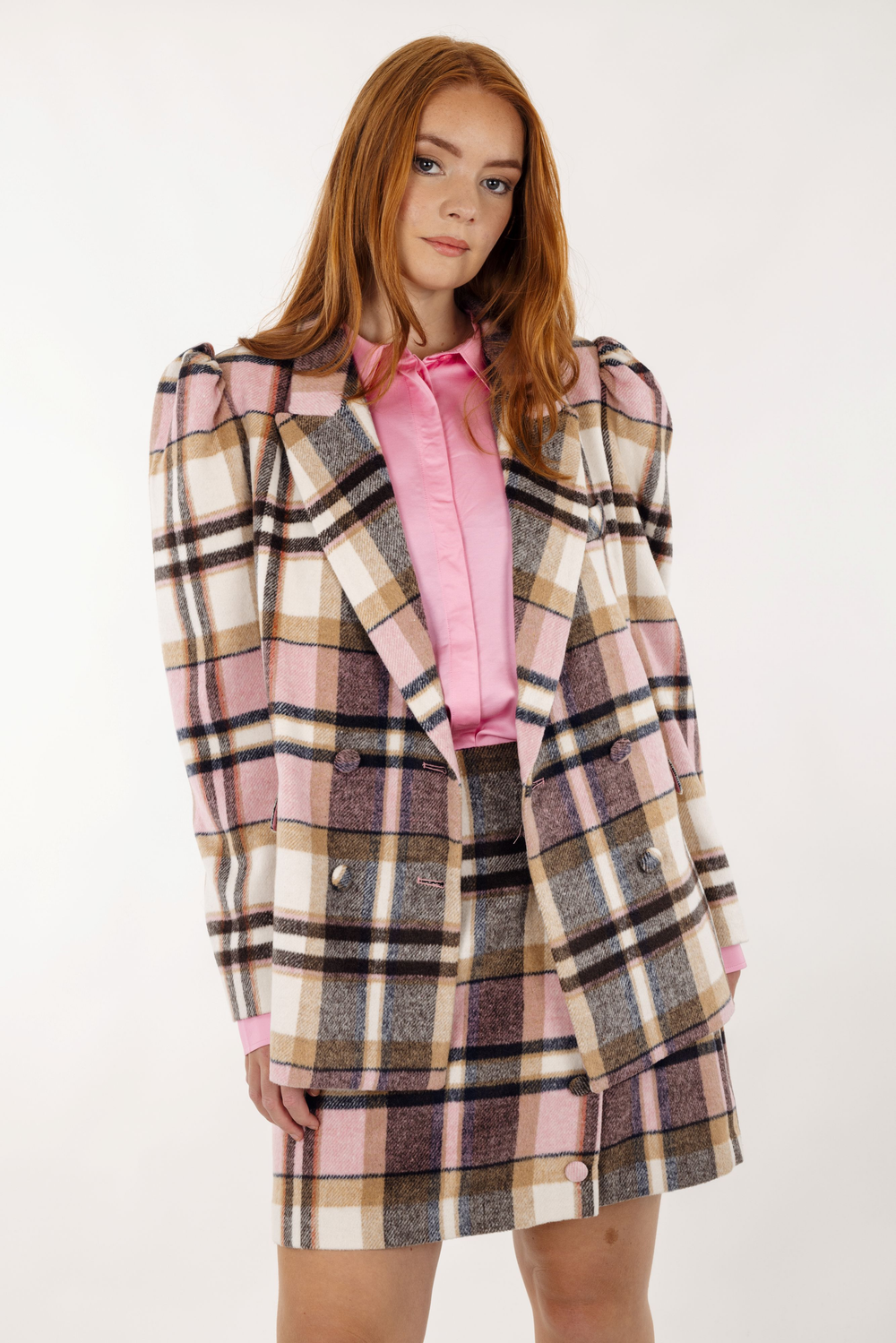Urban Pioneers Female Rosi Blazer BLAZER PINK CHECK