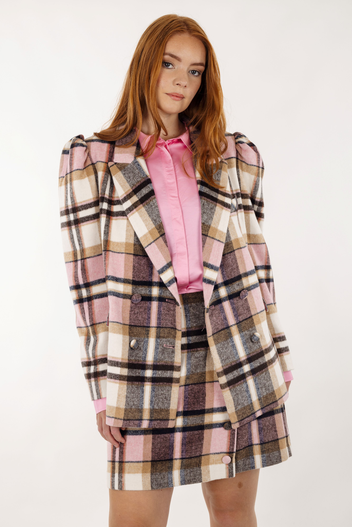 Urban Pioneers Female Rosi Blazer BLAZER PINK CHECK