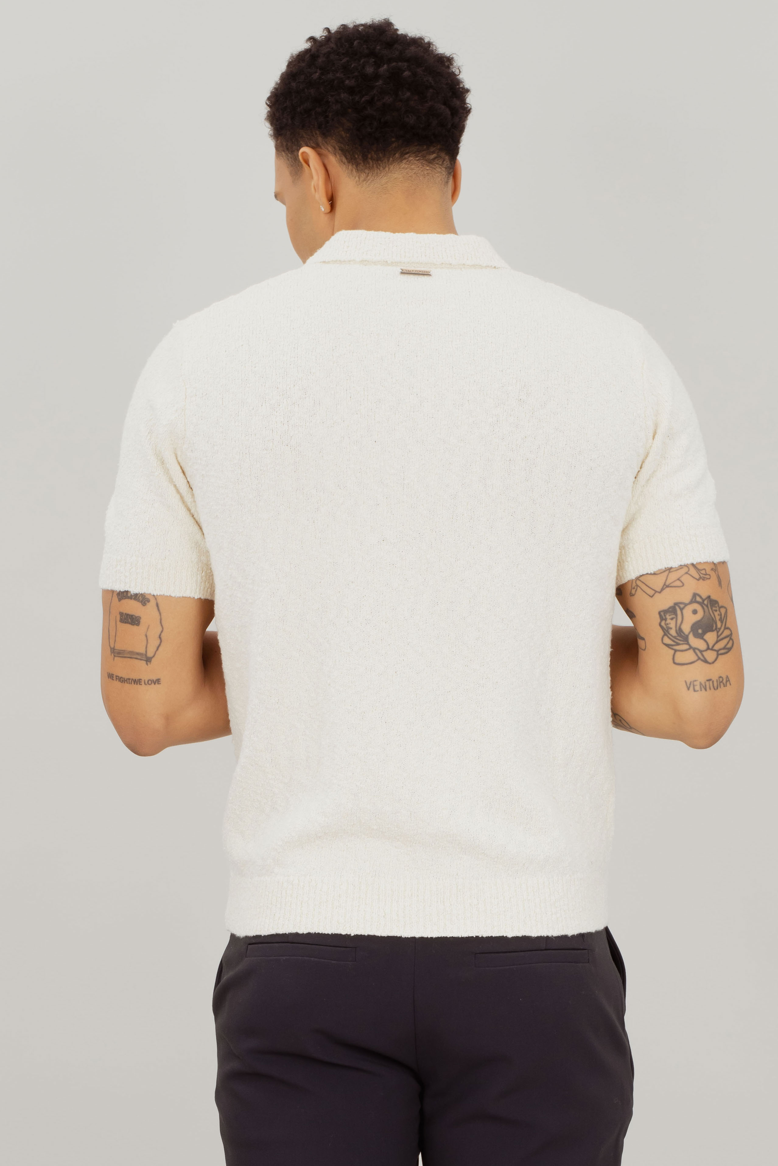 Urban Pioneers Male Sacha Pique PIQUE CREAM