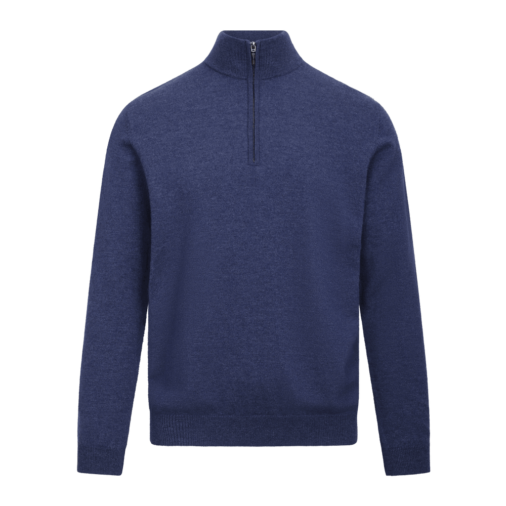Urban Pioneers Male Sairus Half-zip SWEATER MID BLUE