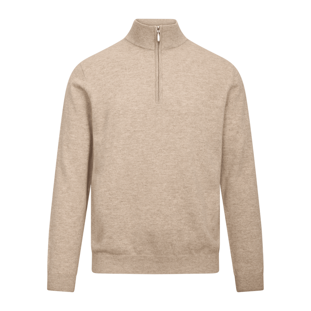 Urban Pioneers Male Sairus Half-zip SWEATER LIGHT SAND