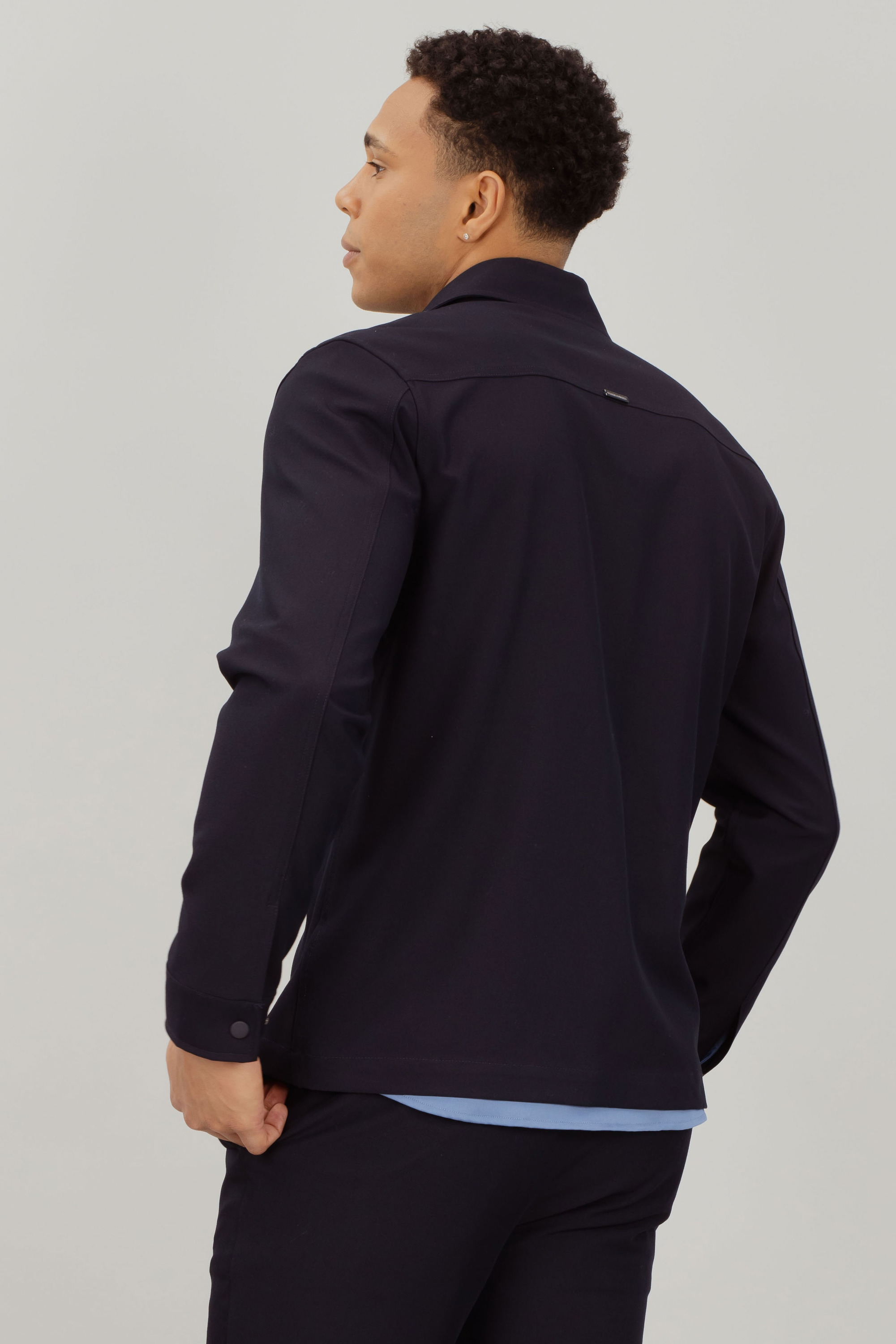 Urban Pioneers Male Samuel LS SHIRT DARK NAVY