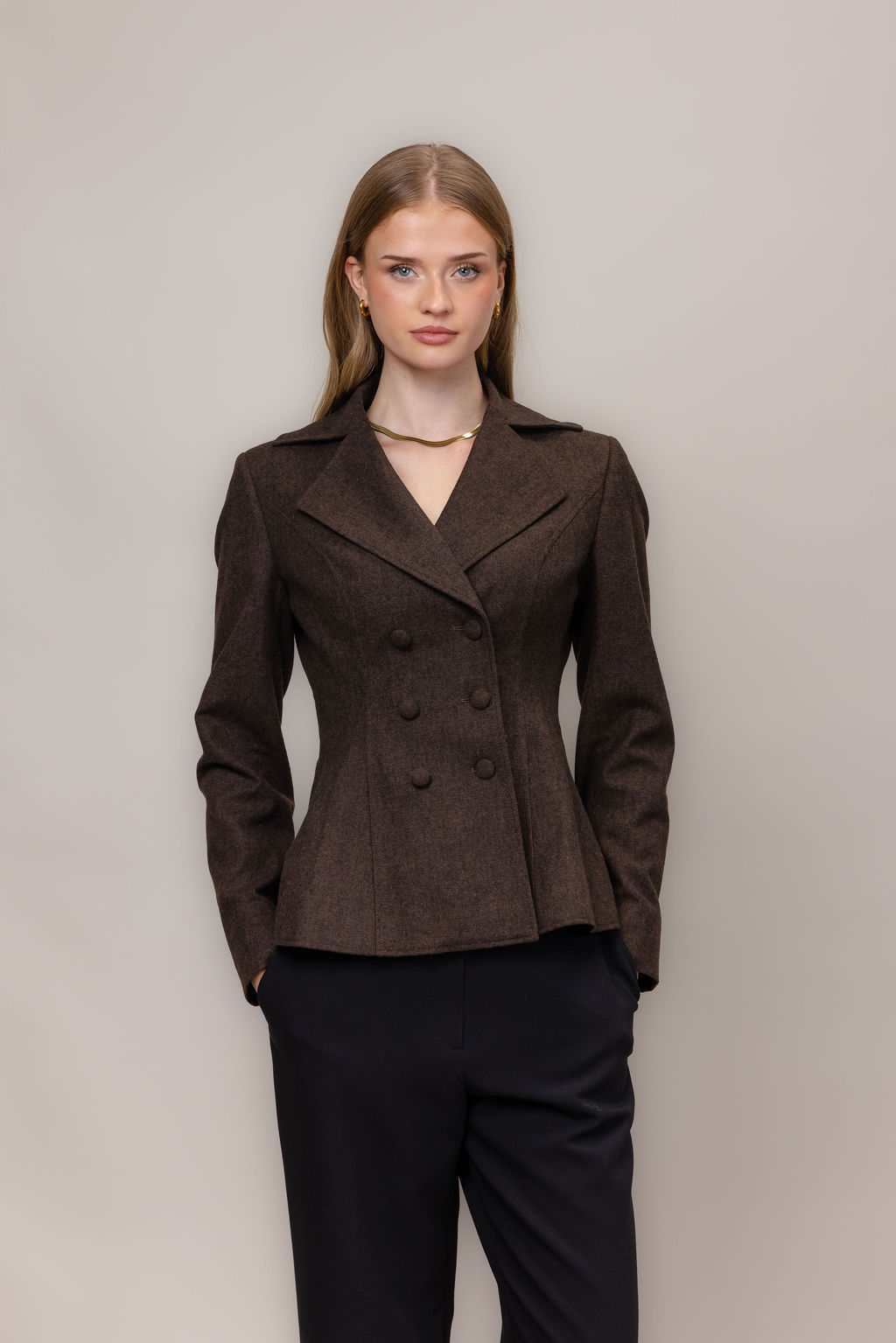Urban Pioneers Female Sandra Blazer BLAZER DARK BROWN
