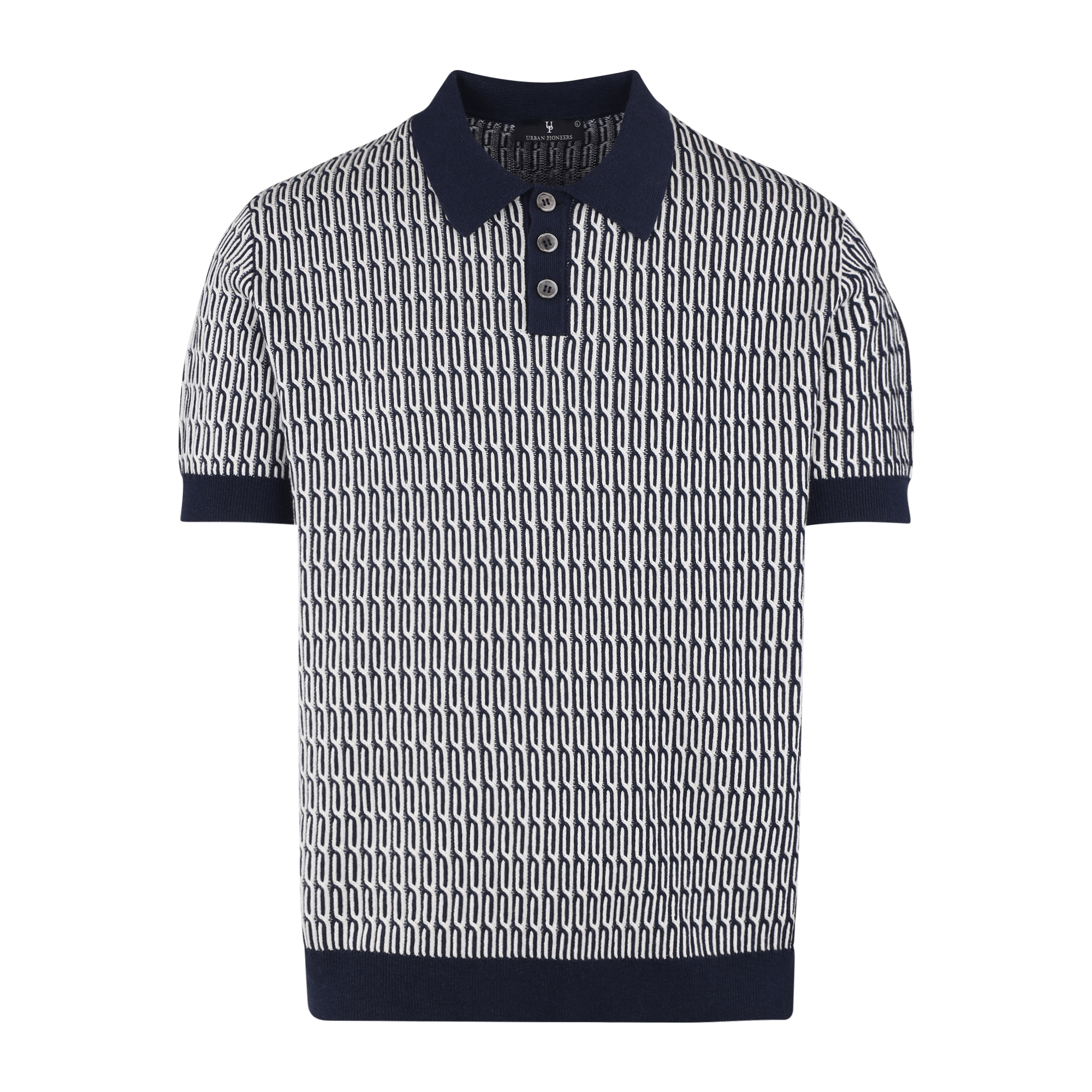 Urban Pioneers Male Santino Pique PIQUE DARK NAVY