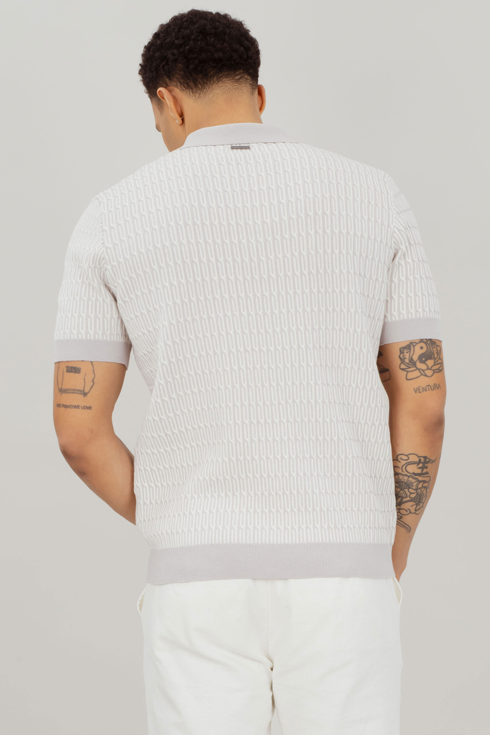 Urban Pioneers Male Santino Pique PIQUE LIGHT GREY