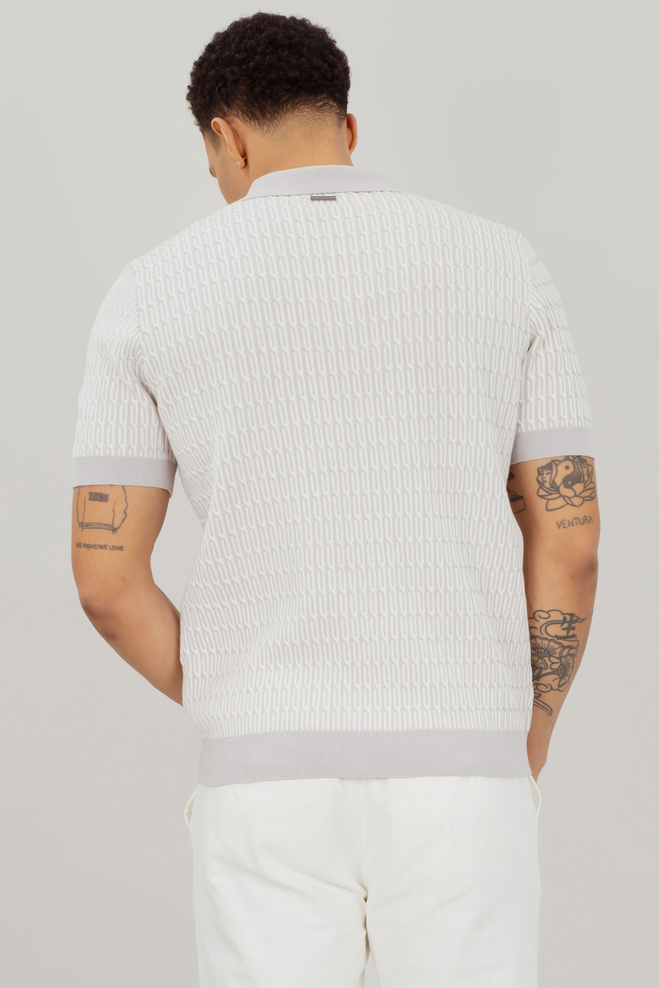 Urban Pioneers Male Santino Pique PIQUE LIGHT GREY