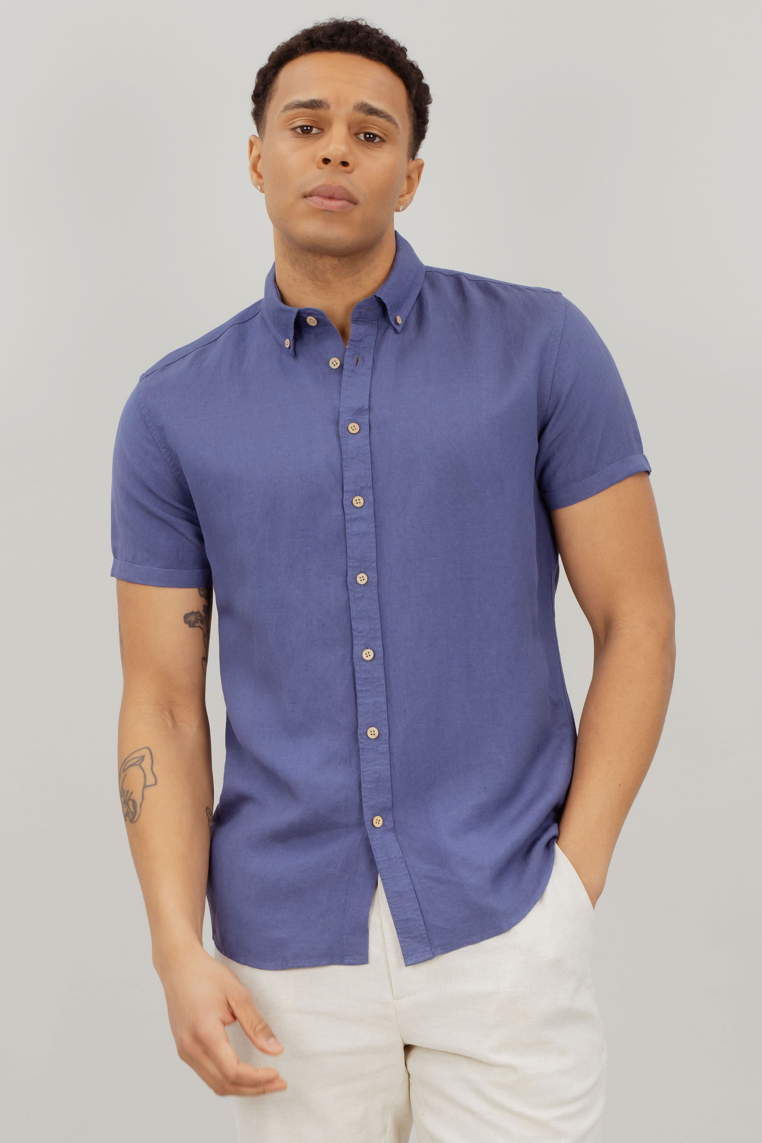 Urban Pioneers Male Sawyer Shirt SHIRT DENIM BLUE
