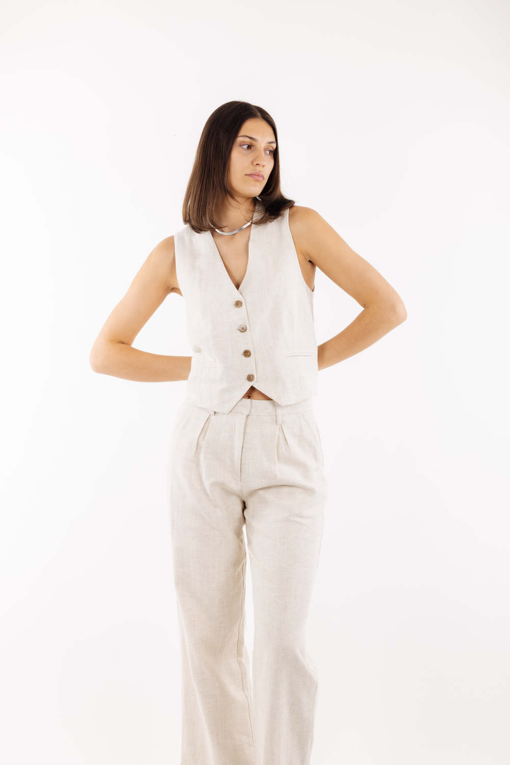 Urban Pioneers Female Selena Waistcoat VEST LIGHT SAND