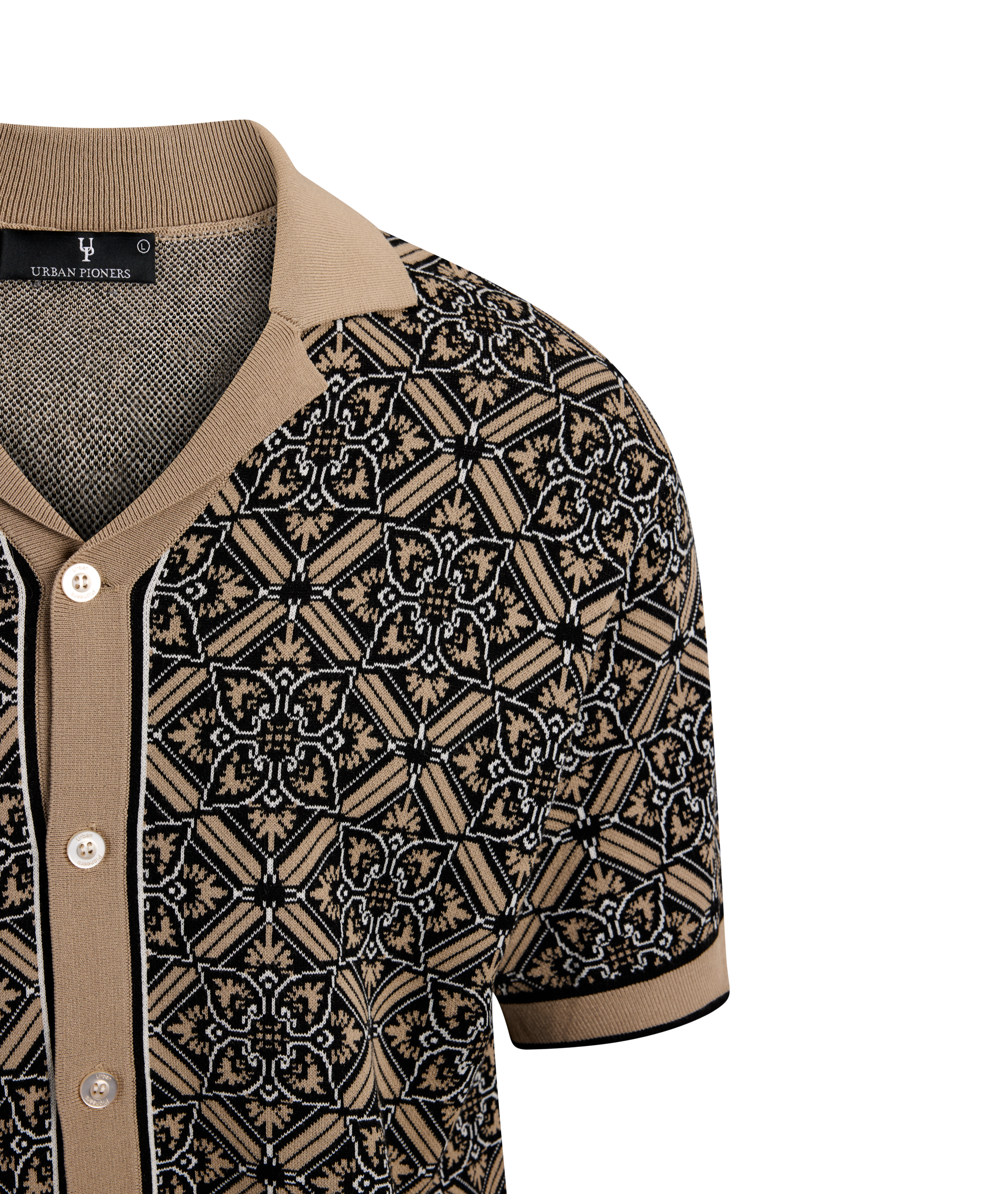 Urban Pioneers Male Silvio SS Shirt SS SHIRT SAND