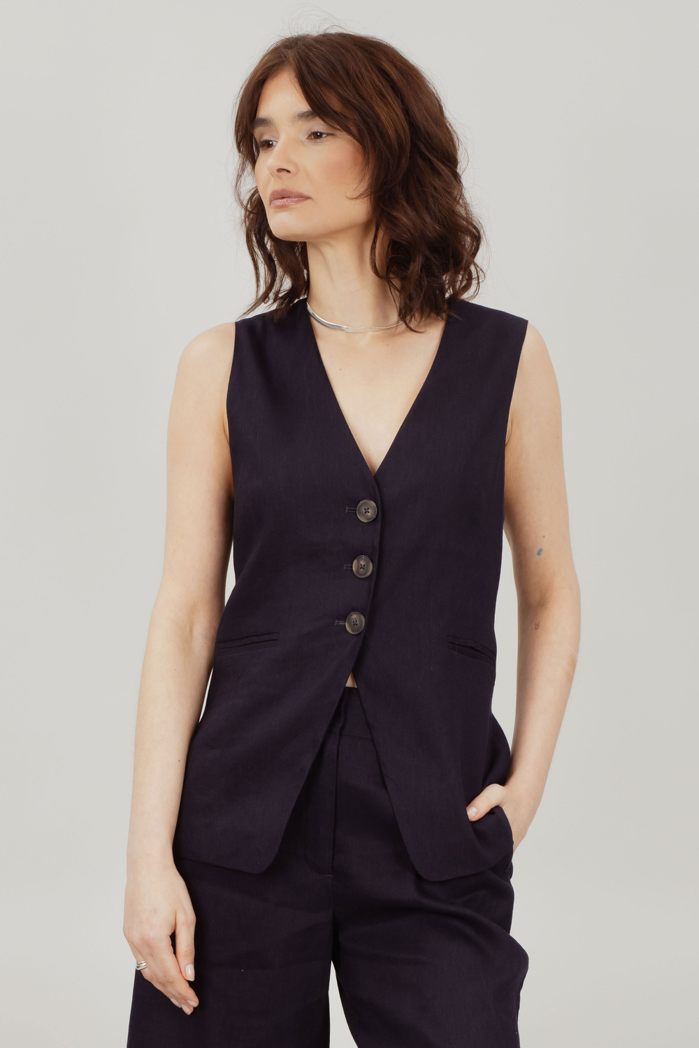 Urban Pioneers Female Simmy Waistcoat VEST NAVY