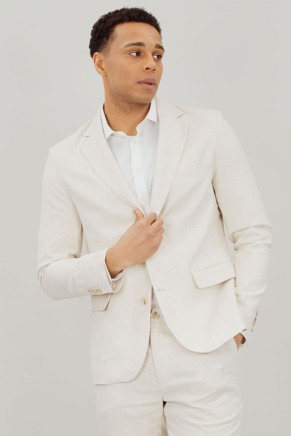 Urban Pioneers Male Sixten Blazer BLAZER LIGHT SAND