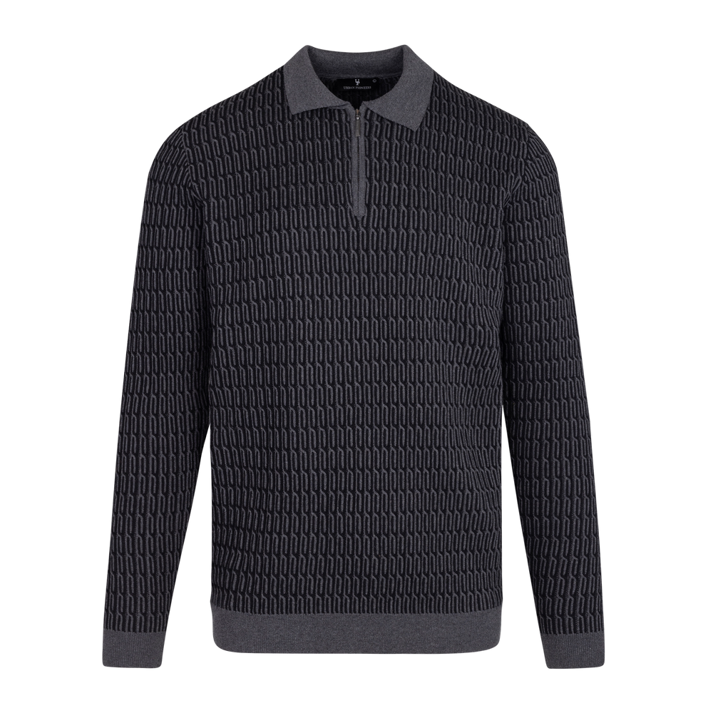 Urban Pioneers Male South Half-zip SWEATER CHARCOAL