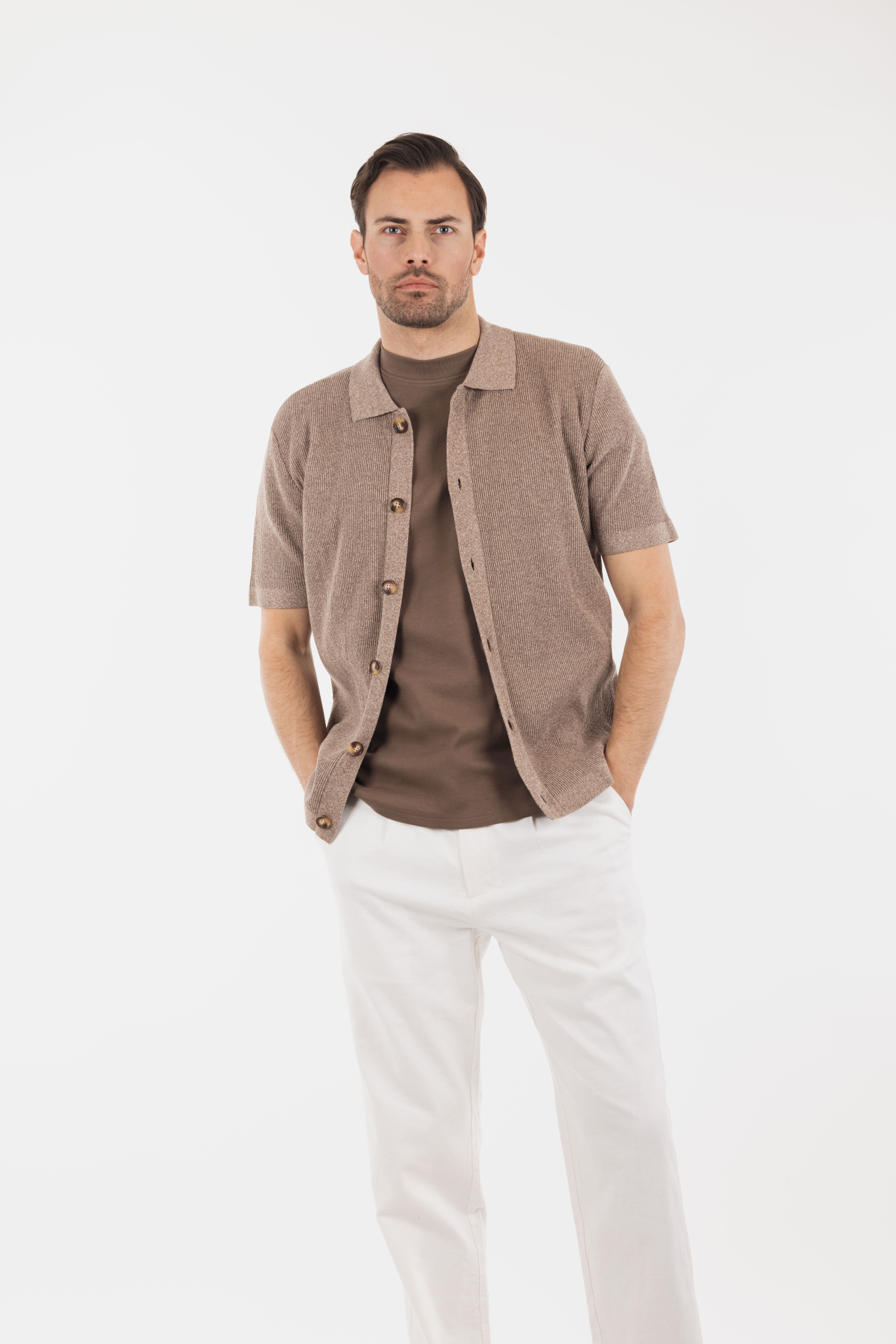 Urban Pioneers Male Star Shirt SHIRT BROWN TWILL