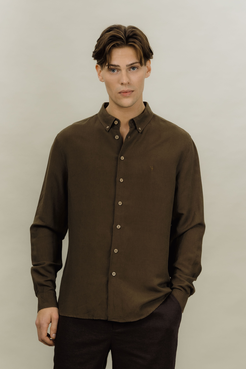 Urban Pioneers Male Stephan LS Shirt SHIRT AFTER DARK