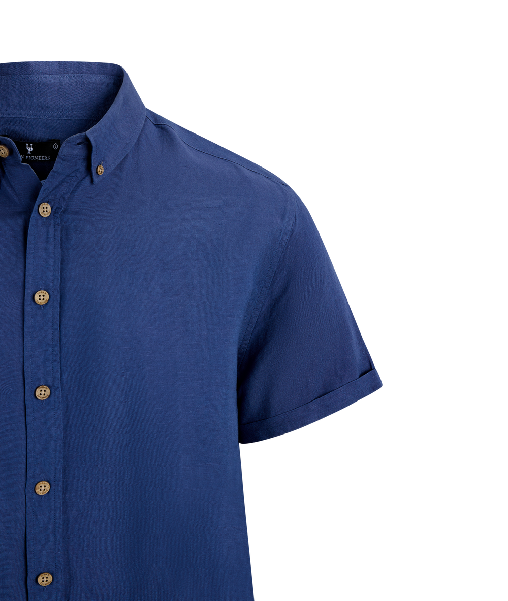 Urban Pioneers Male Stephan SS Shirt SS SHIRT DENIM BLUE