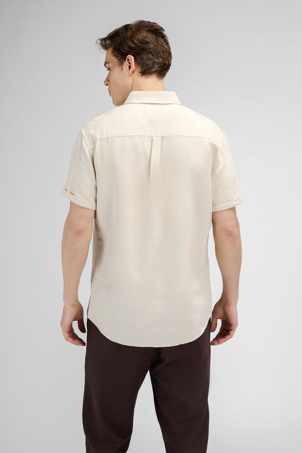 Urban Pioneers Male Stephan SS Shirt SS SHIRT SAND MELANGE