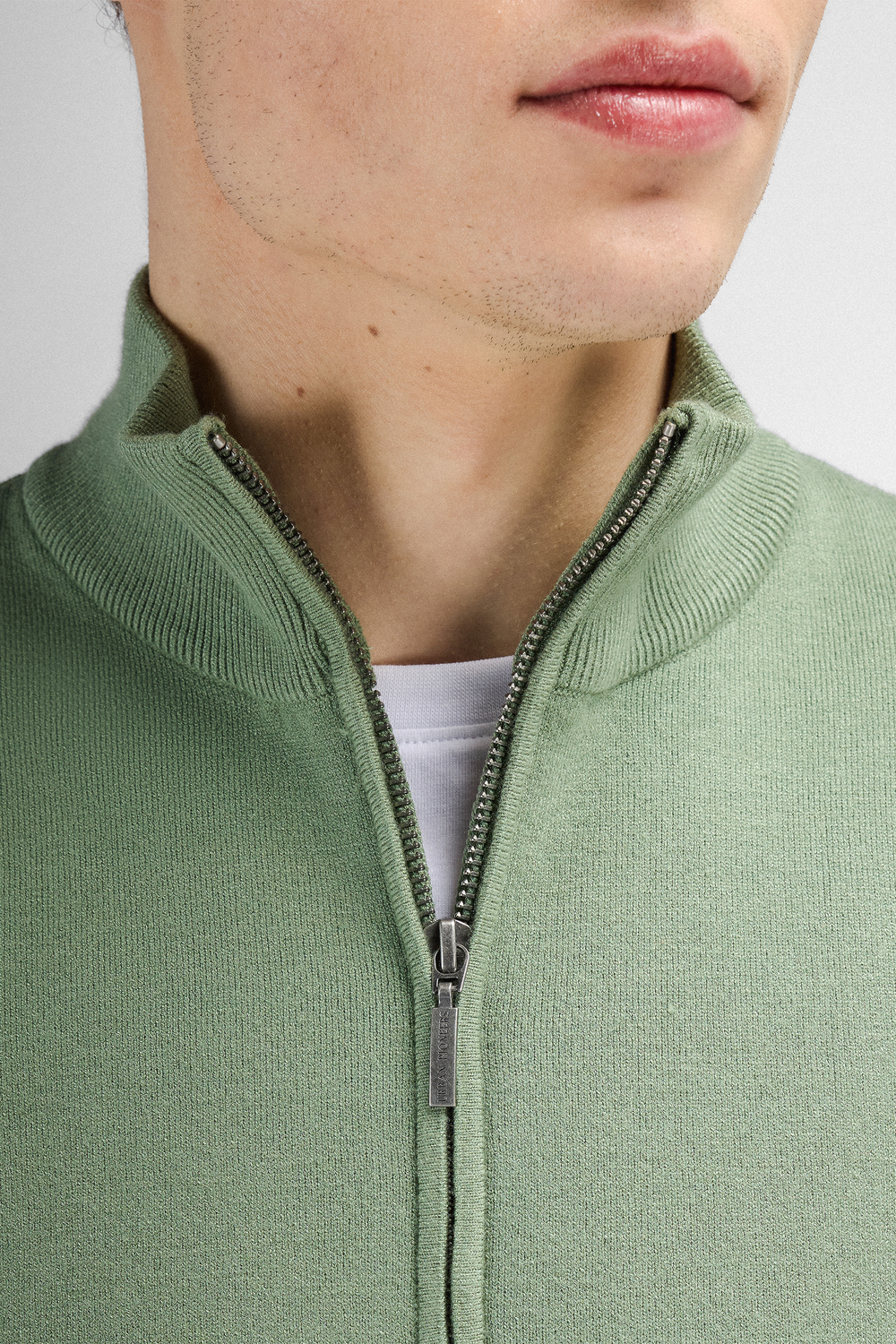 Urban Pioneers Male Succa Half-zip SWEATER HEDGE GREEN