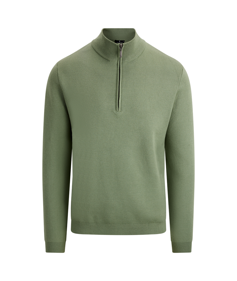 Urban Pioneers Male Succa Half-zip SWEATER HEDGE GREEN