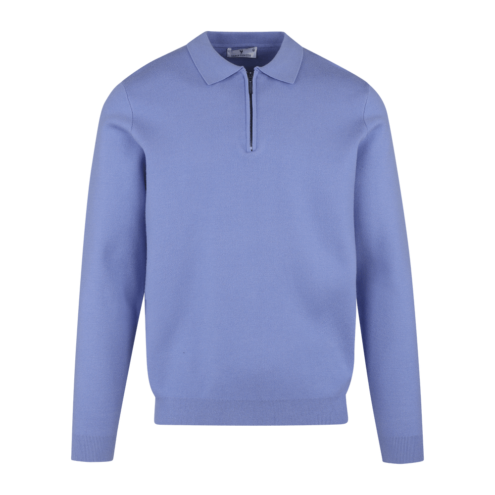 Urban Pioneers Male Succa Polo Half-zip SWEATER BLUE BONNET