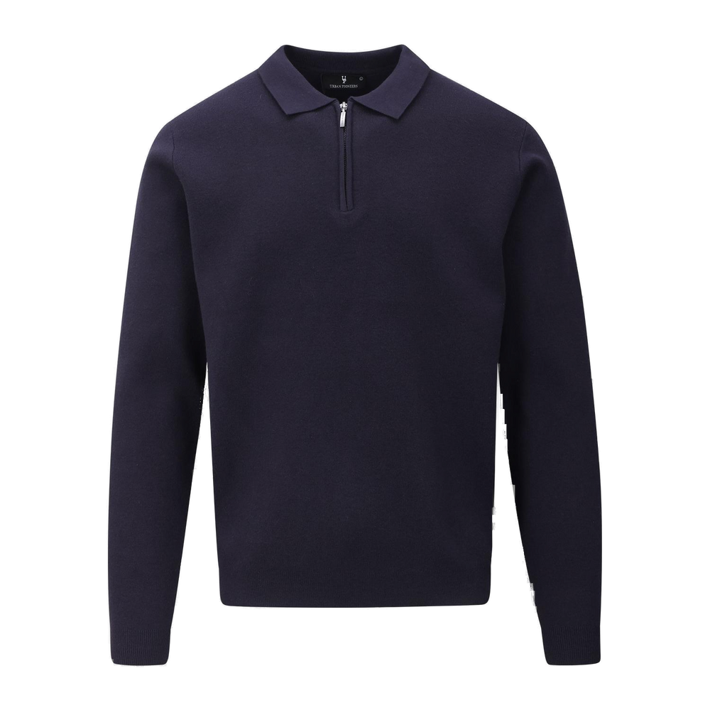 Urban Pioneers Male Succa Polo Half-zip SWEATER DARK NAVY