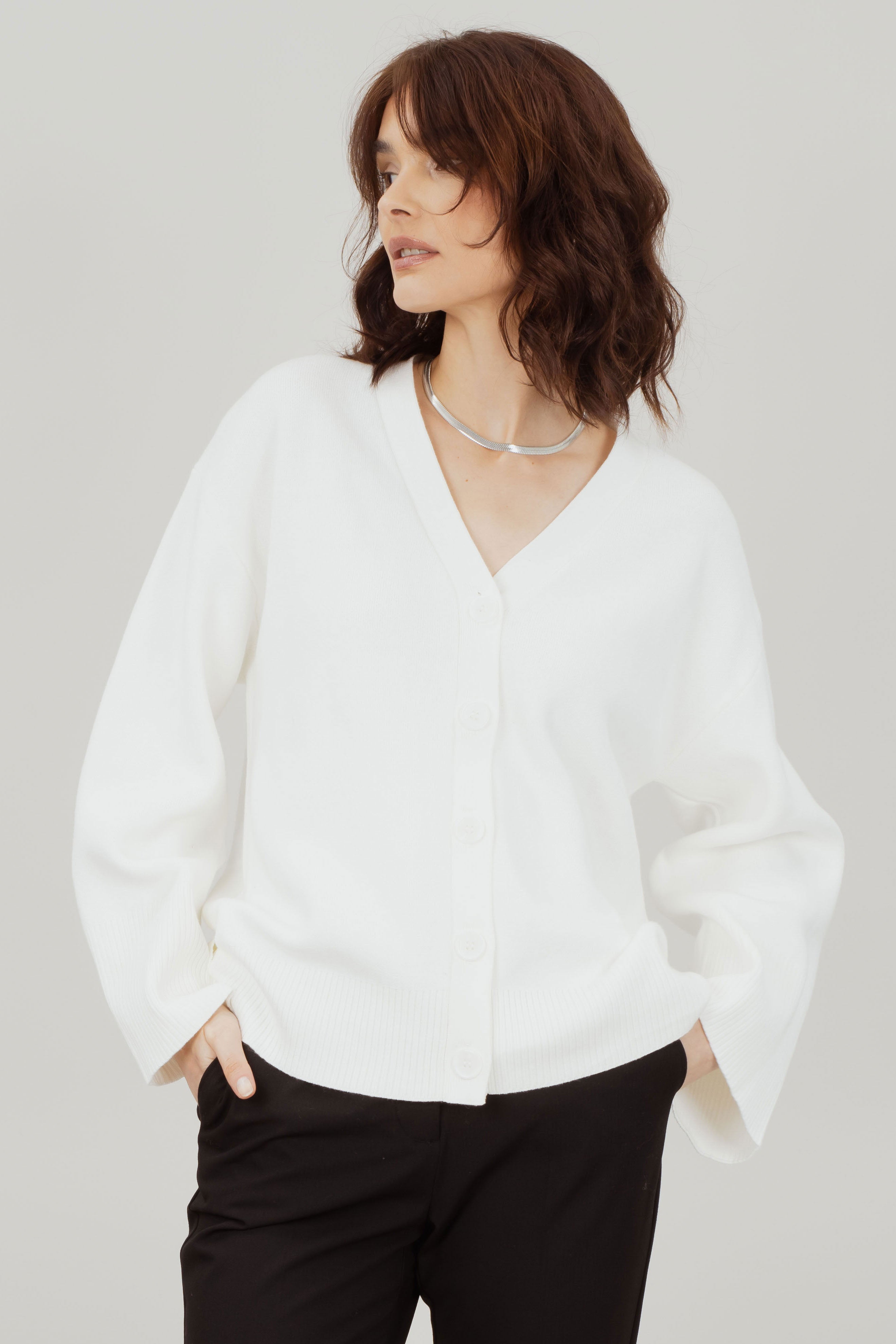 Urban Pioneers Female Suzan Cardigan CARDIGAN SNOW WHITE