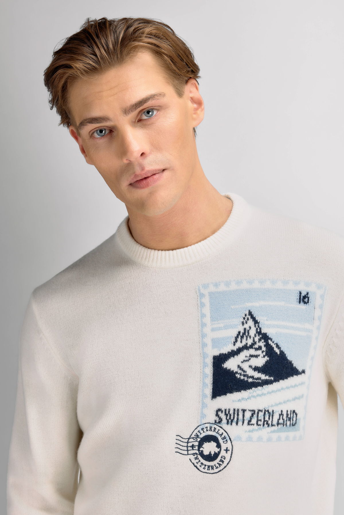 Urban Pioneers Male Switzerland Sweater SWEATER CREAM