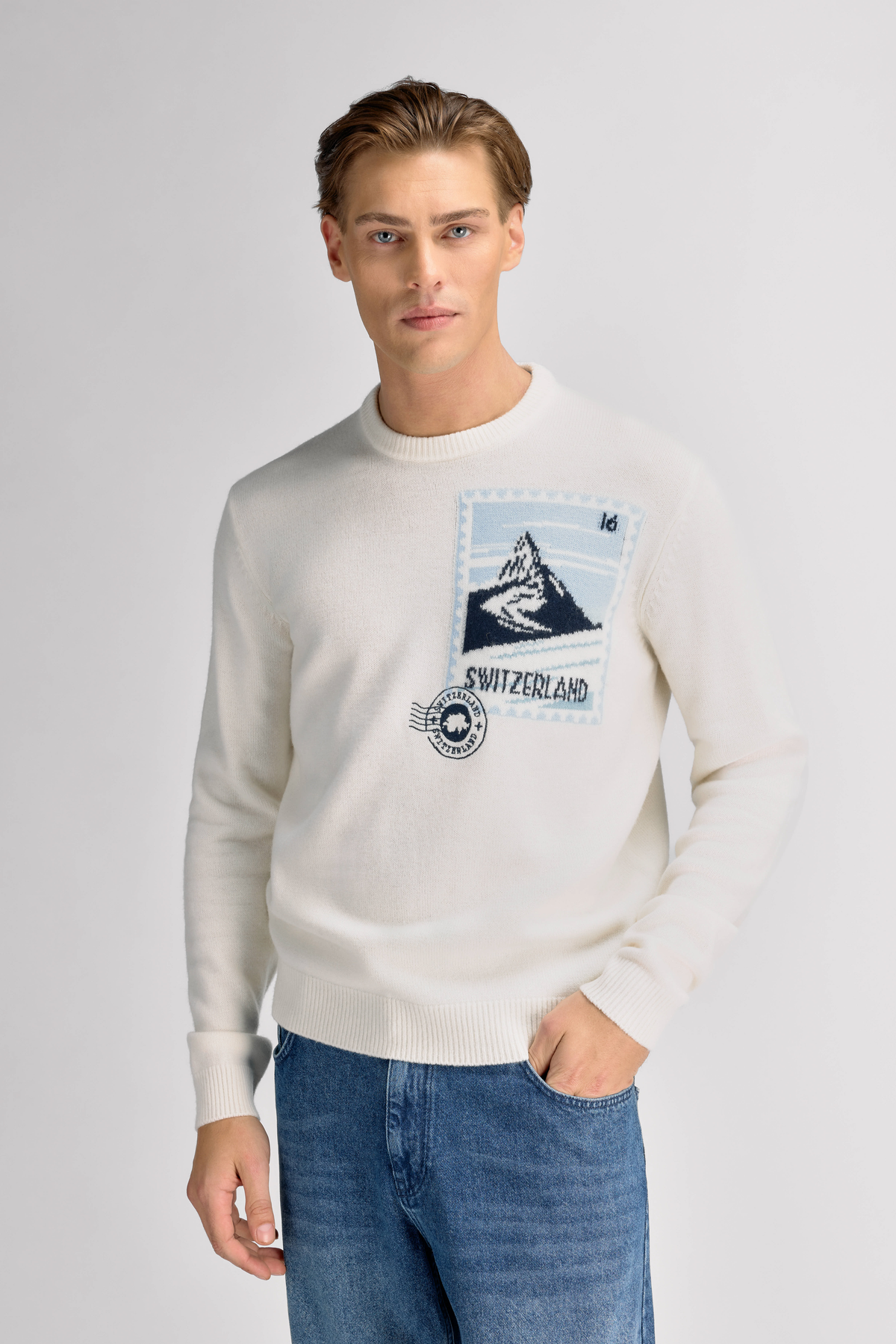 Urban Pioneers Male Switzerland Sweater SWEATER CREAM