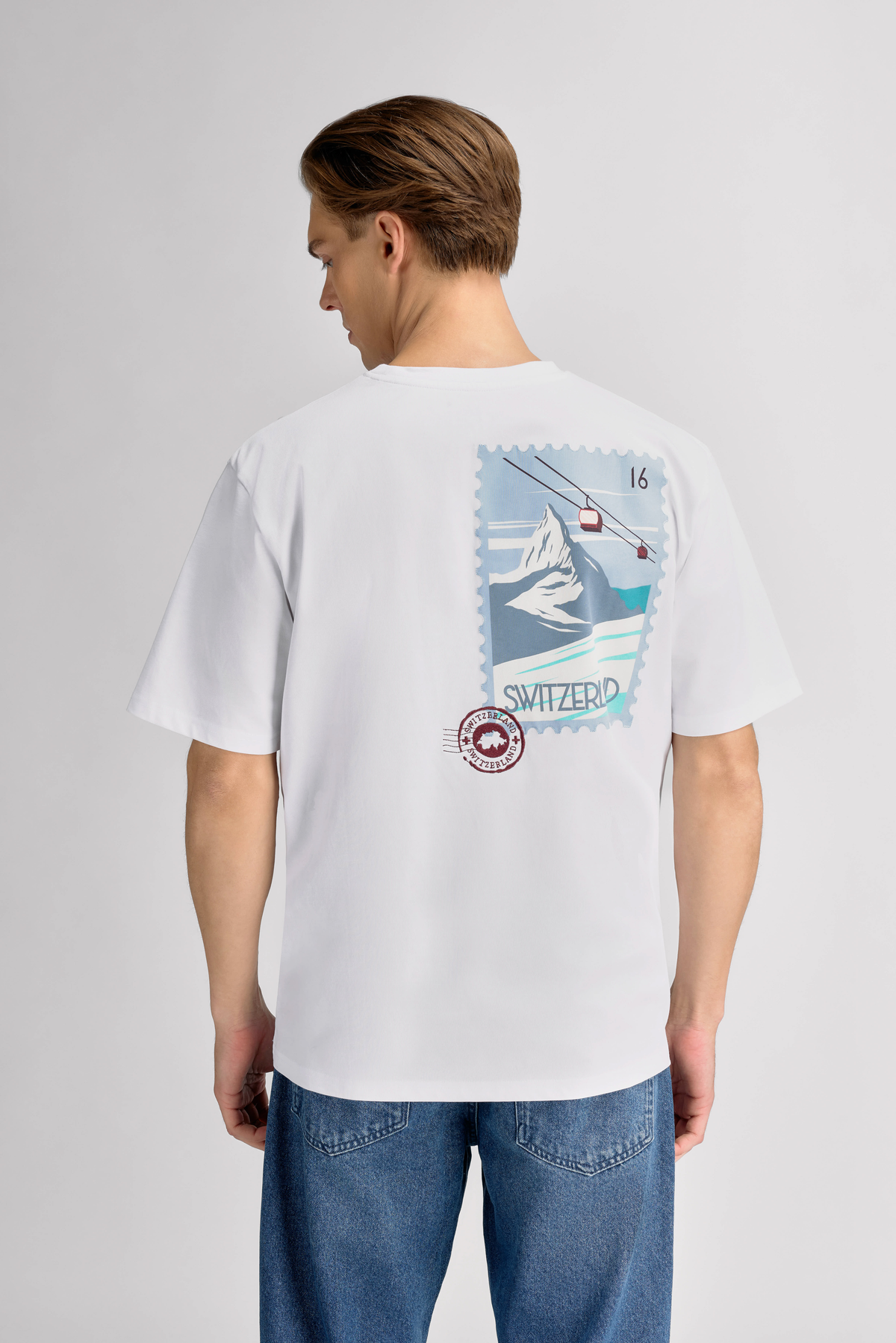 Urban Pioneers Male Switzerland Tee T-SHIRT SNOW WHITE