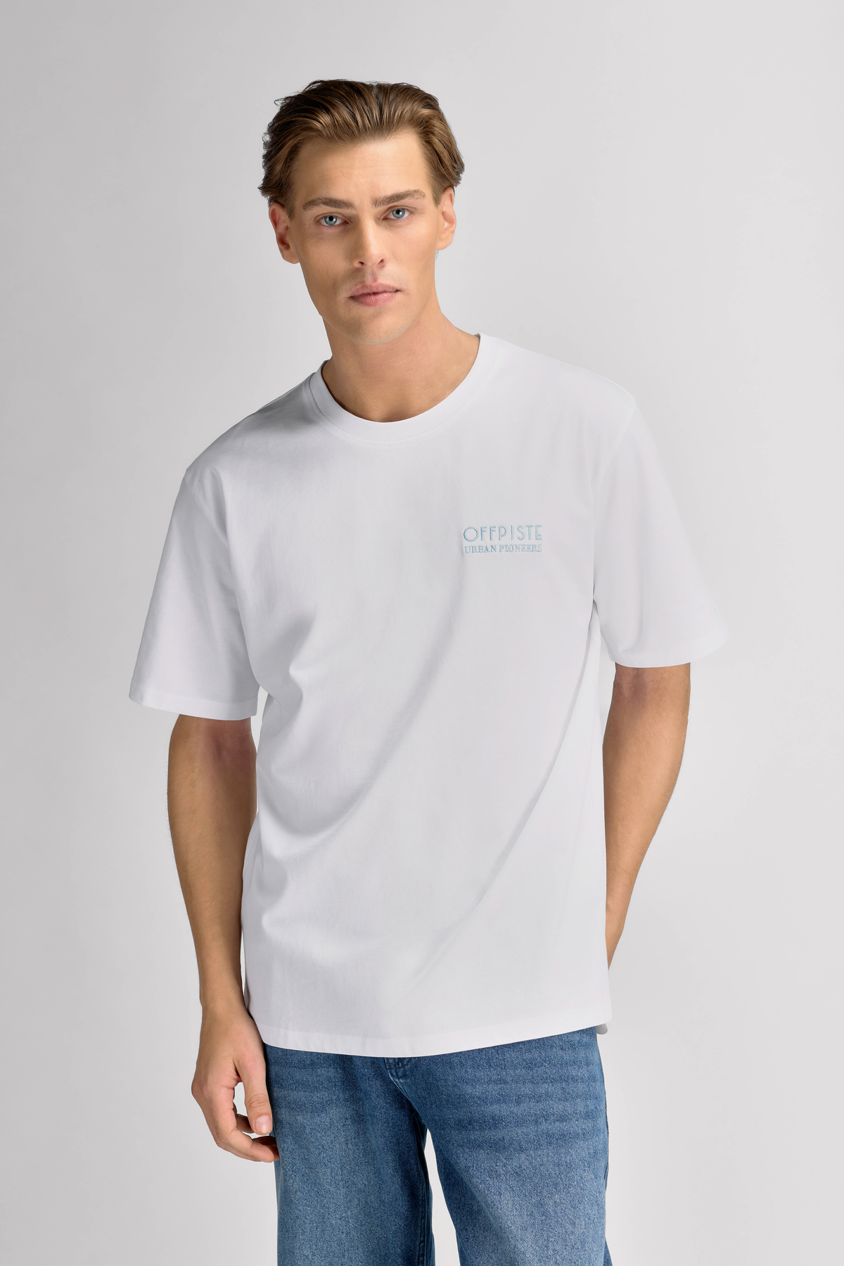 Urban Pioneers Male Switzerland Tee T-SHIRT SNOW WHITE