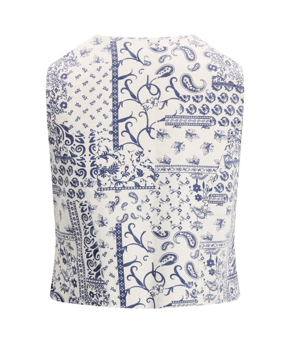 Urban Pioneers Female Terina Top TOP NAVY AOP