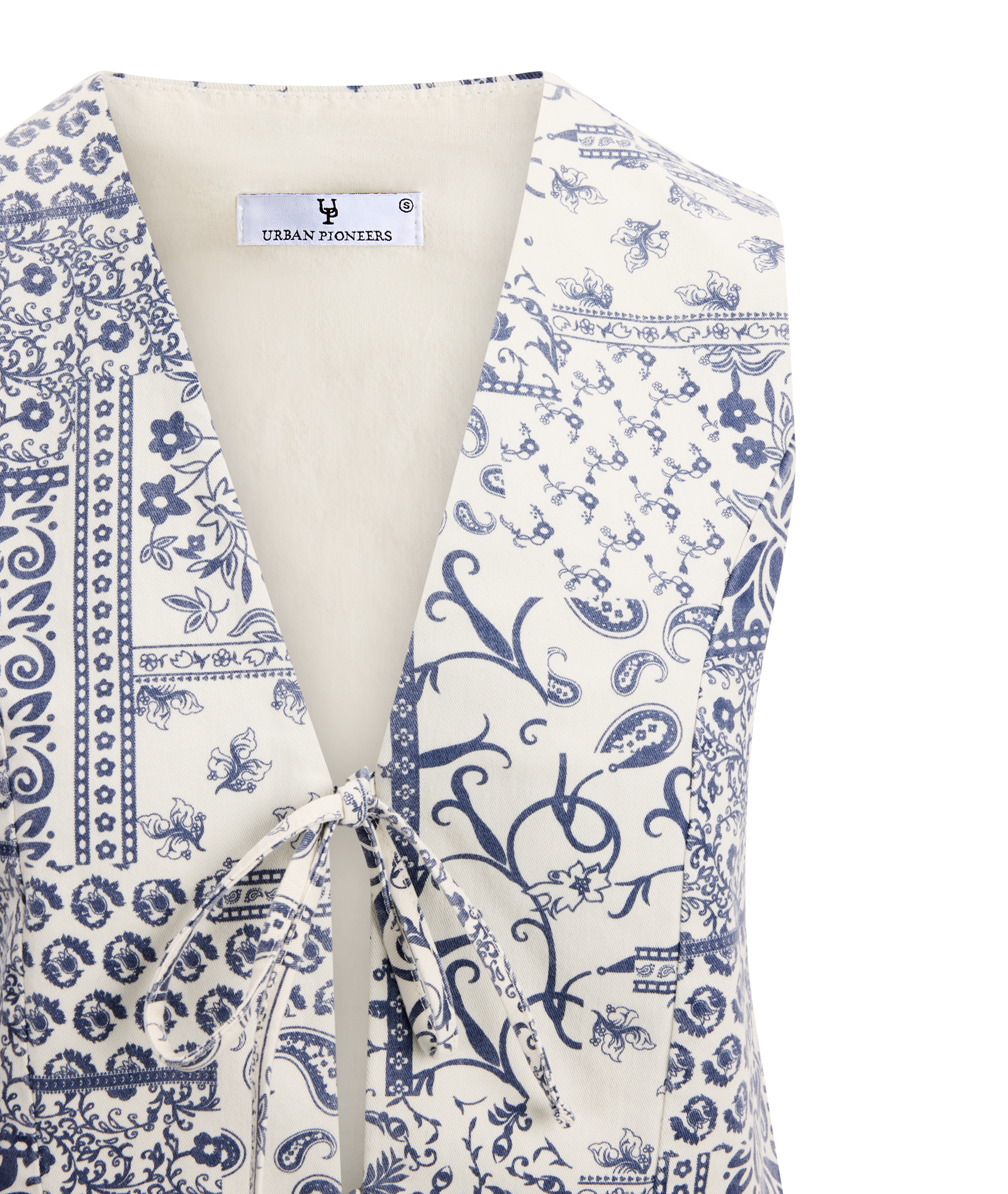 Urban Pioneers Female Terina Top TOP NAVY AOP