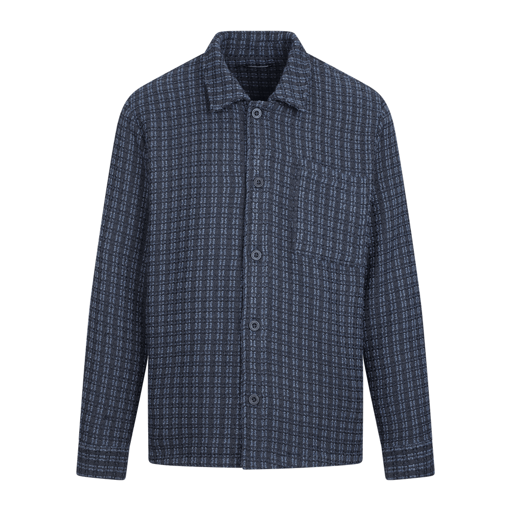 Urban Pioneers Male Theon Overshirt SHIRT BLACK / BLUE