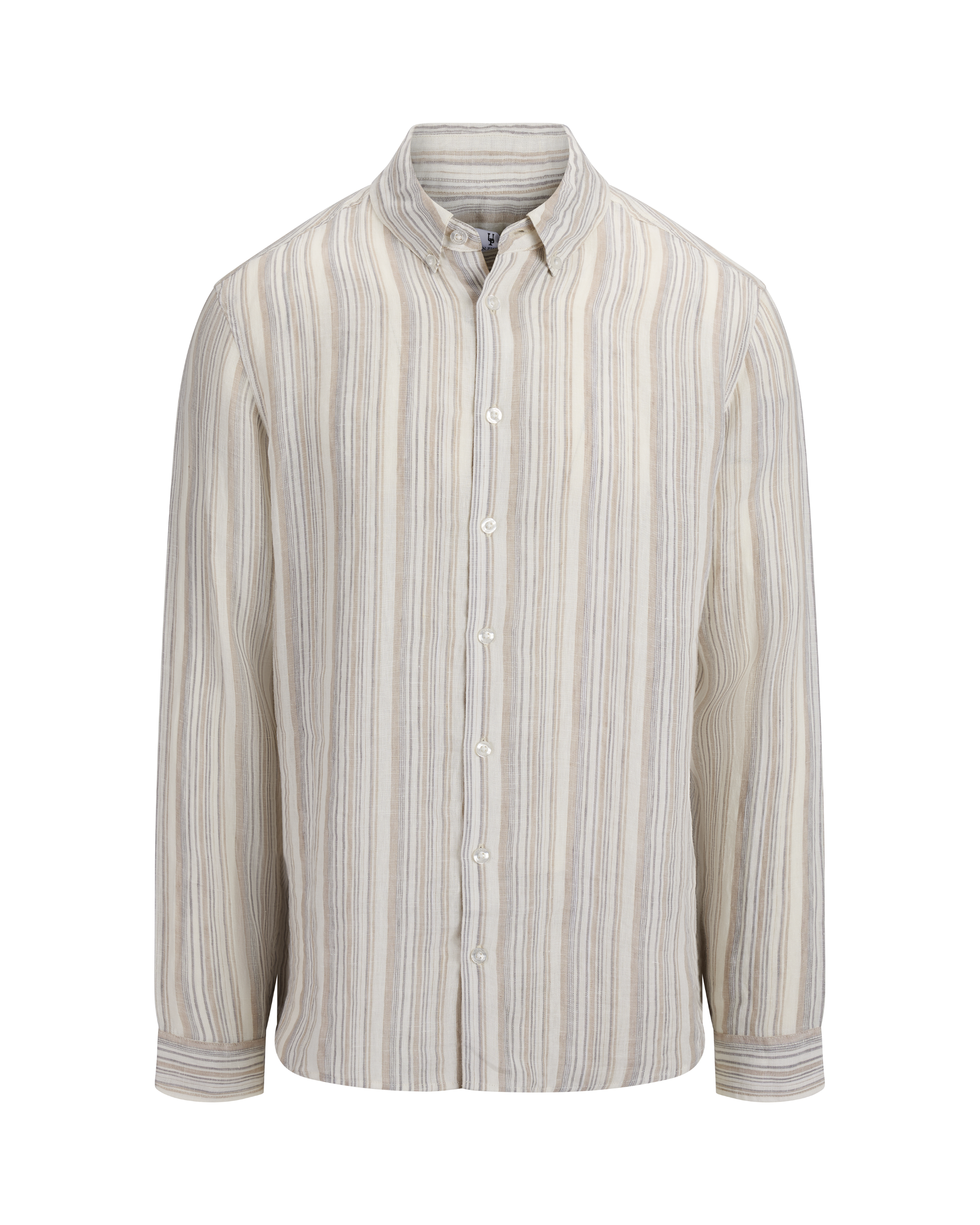 Urban Pioneers Male Thierry LS Shirt SHIRT GREY MULTI