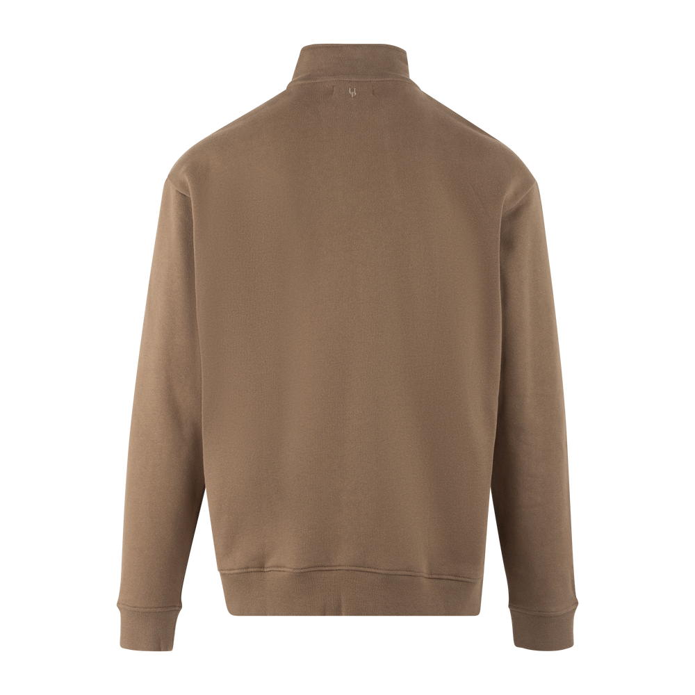 Urban Pioneers Male Thorin Half-zip SWEATER COCOLATE CHIP