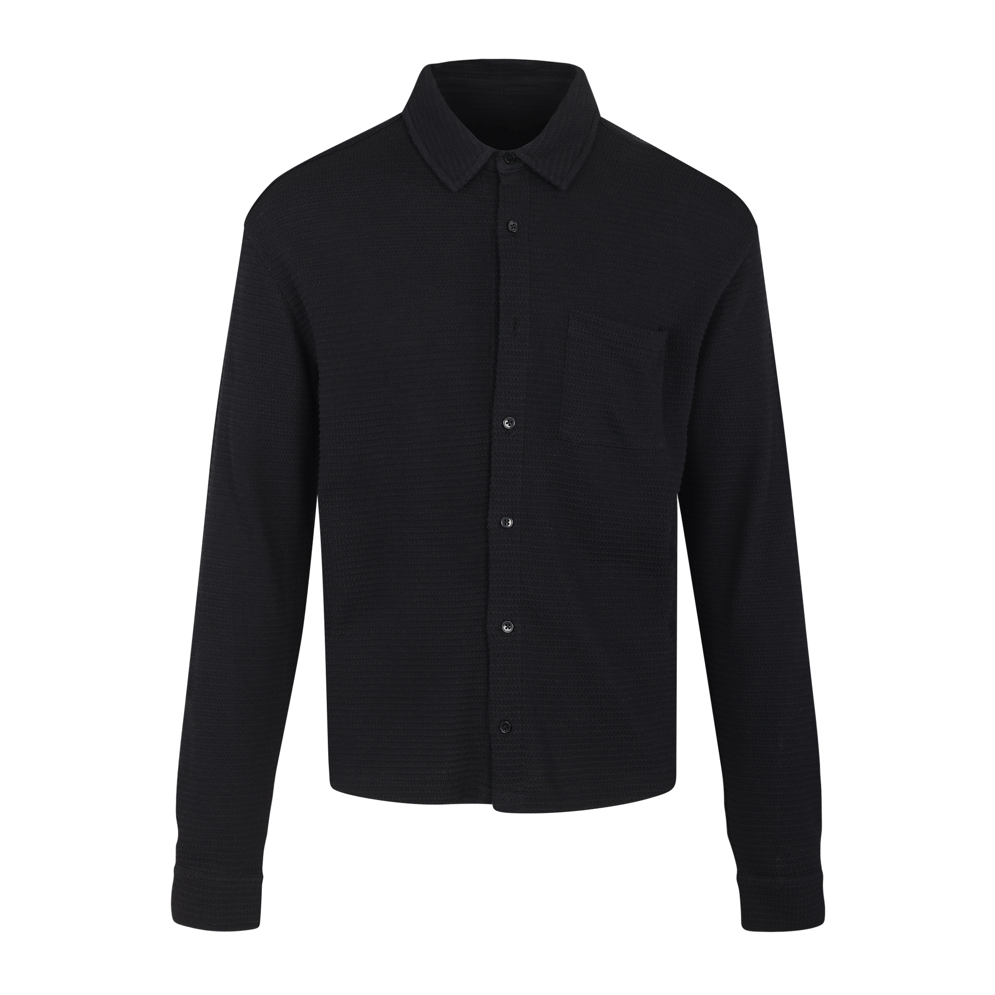 Urban Pioneers Male Tito LS SHIRT BLACK