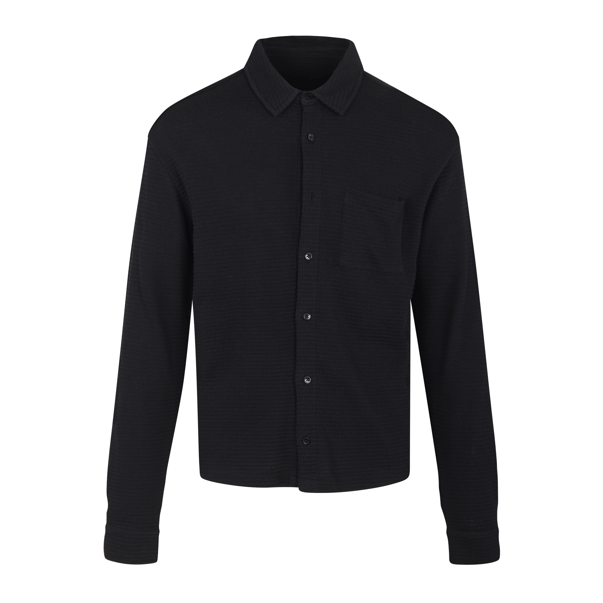 Urban Pioneers Male Tito LS SHIRT BLACK